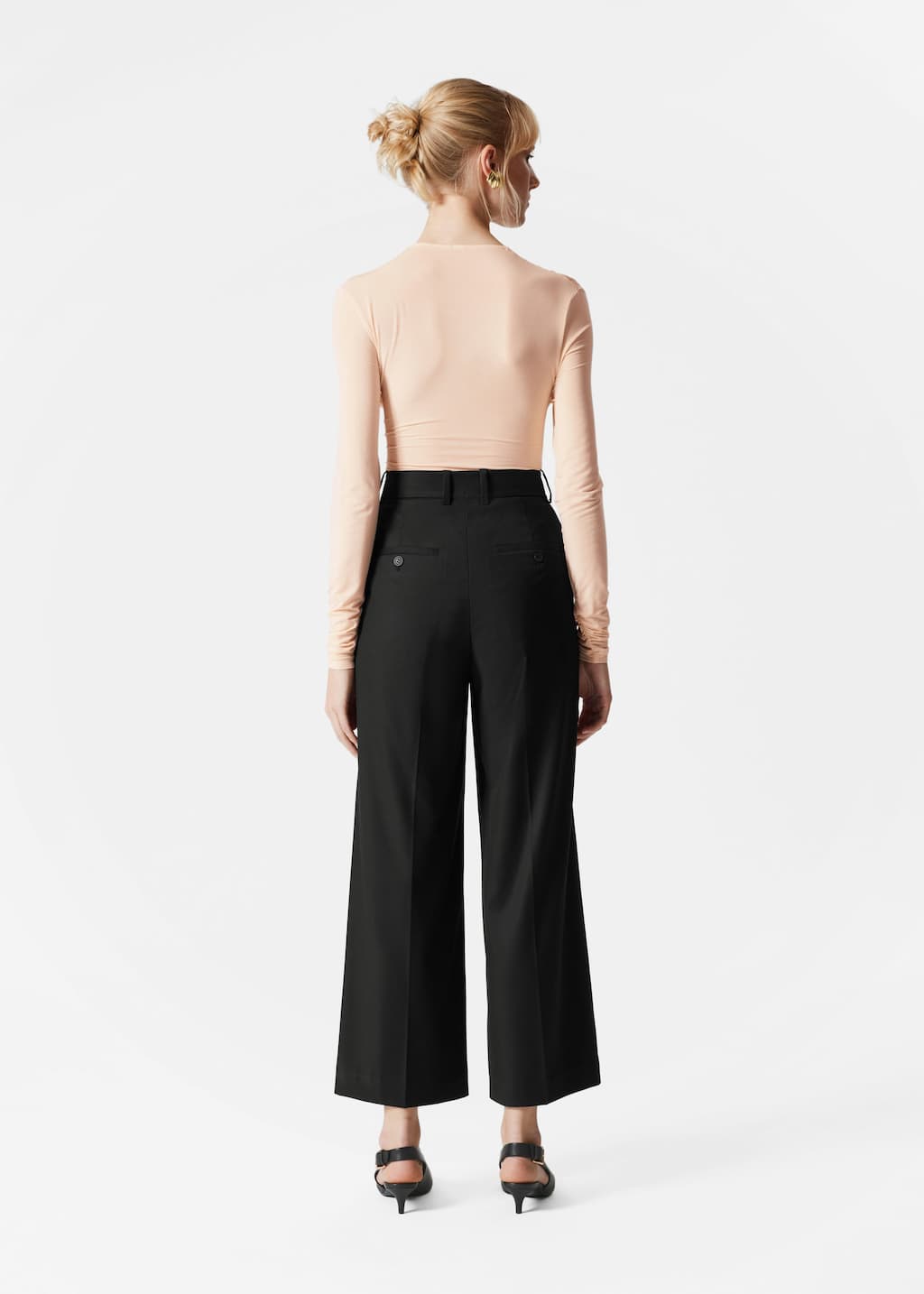 Pantalones sastre recortados - Gris - Lookbook