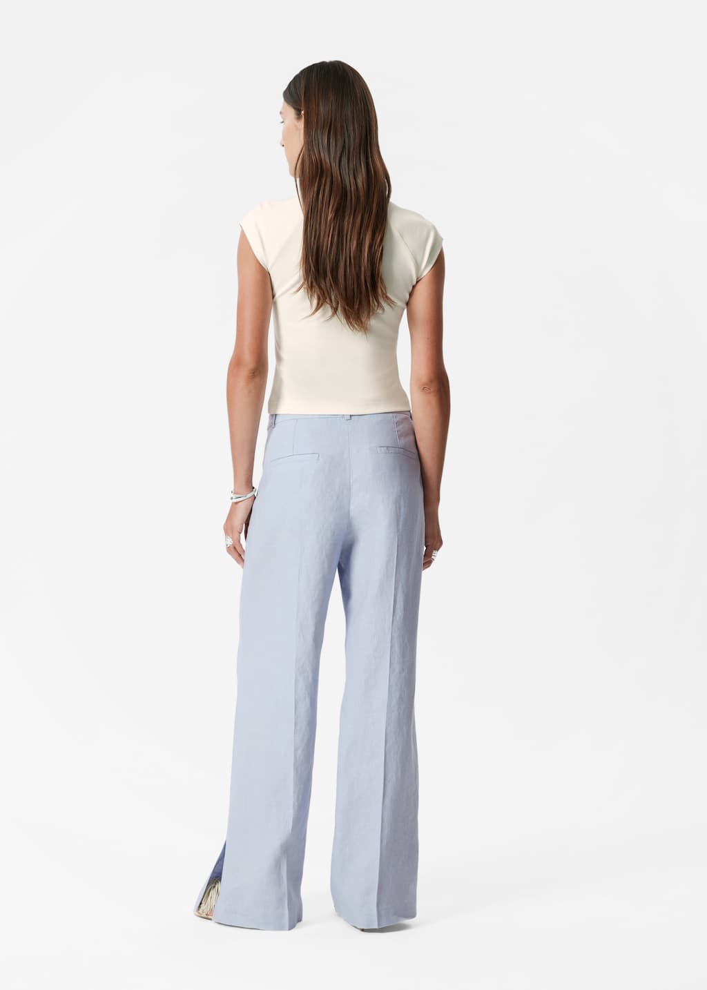 Image of Tailored Linen Trousers
