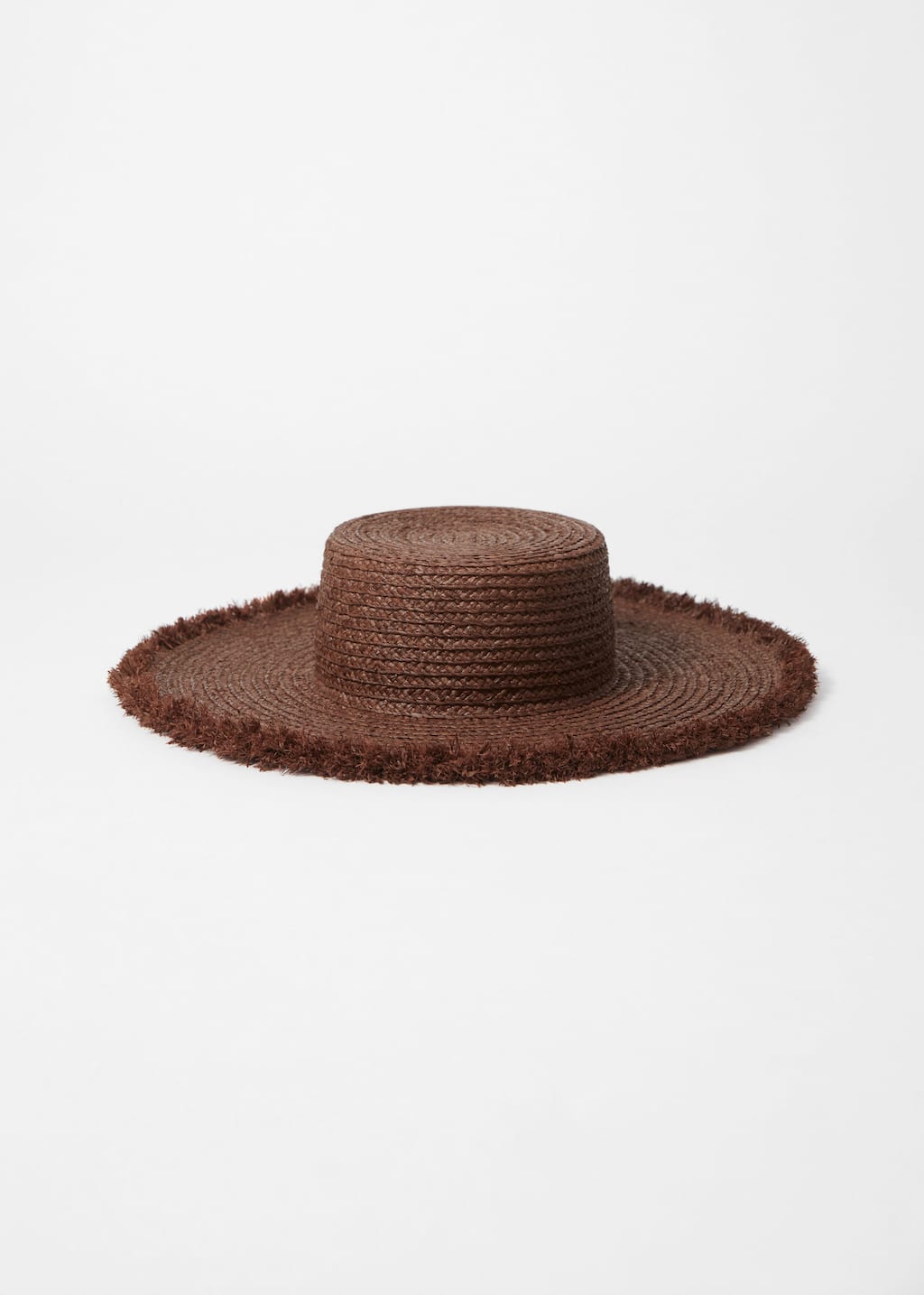 Image of Sombrero de rafia deshilachado