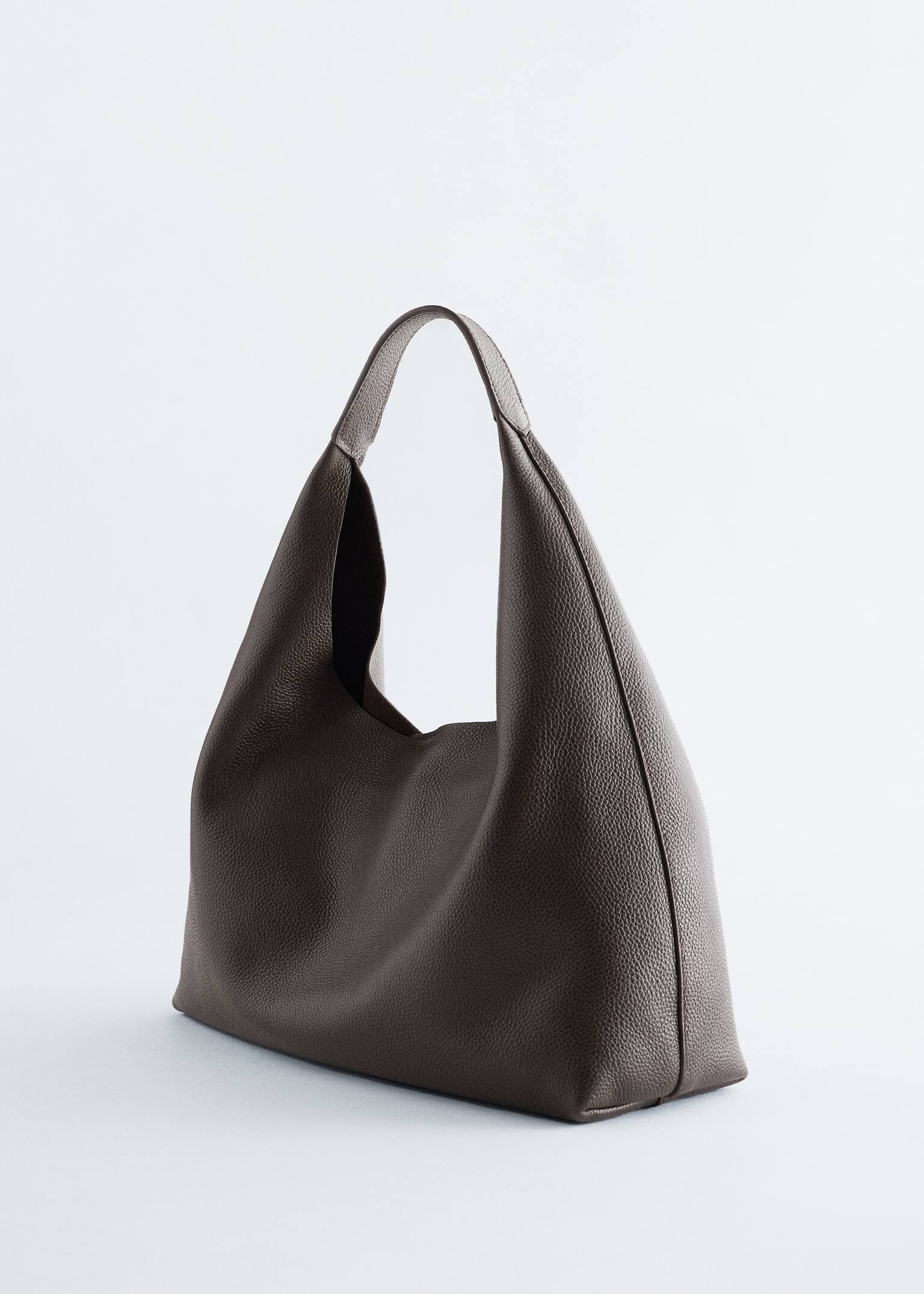 Classic Leather Tote Bag - Mahogany/Black - 3