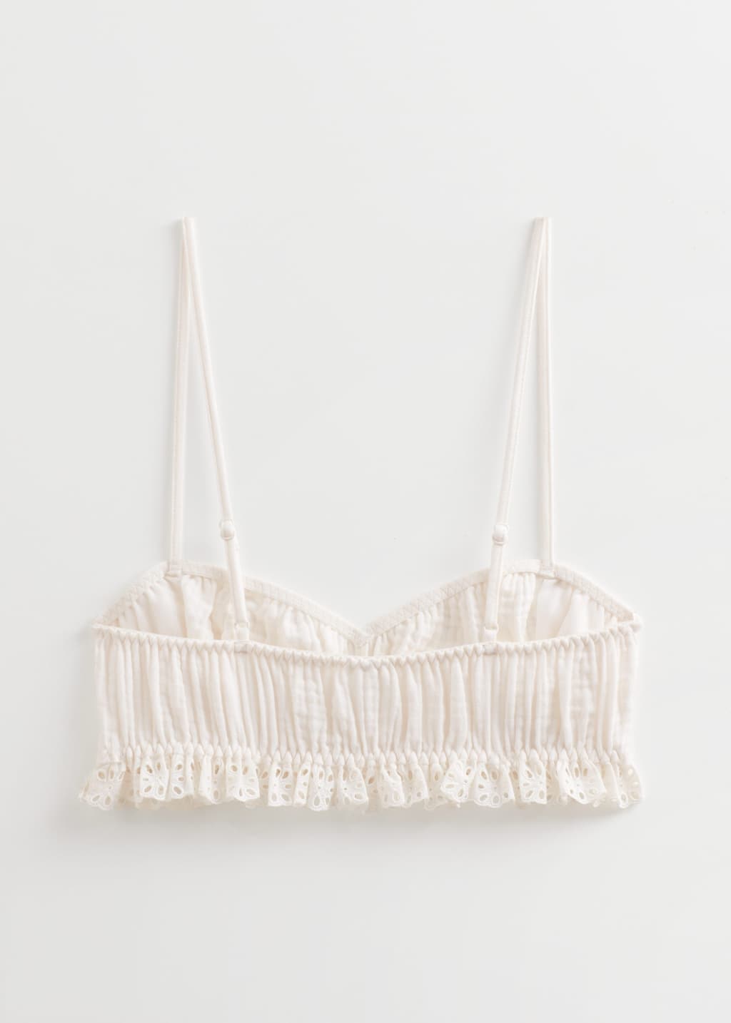 Embroidered Soft Bra - Cream - Still Life