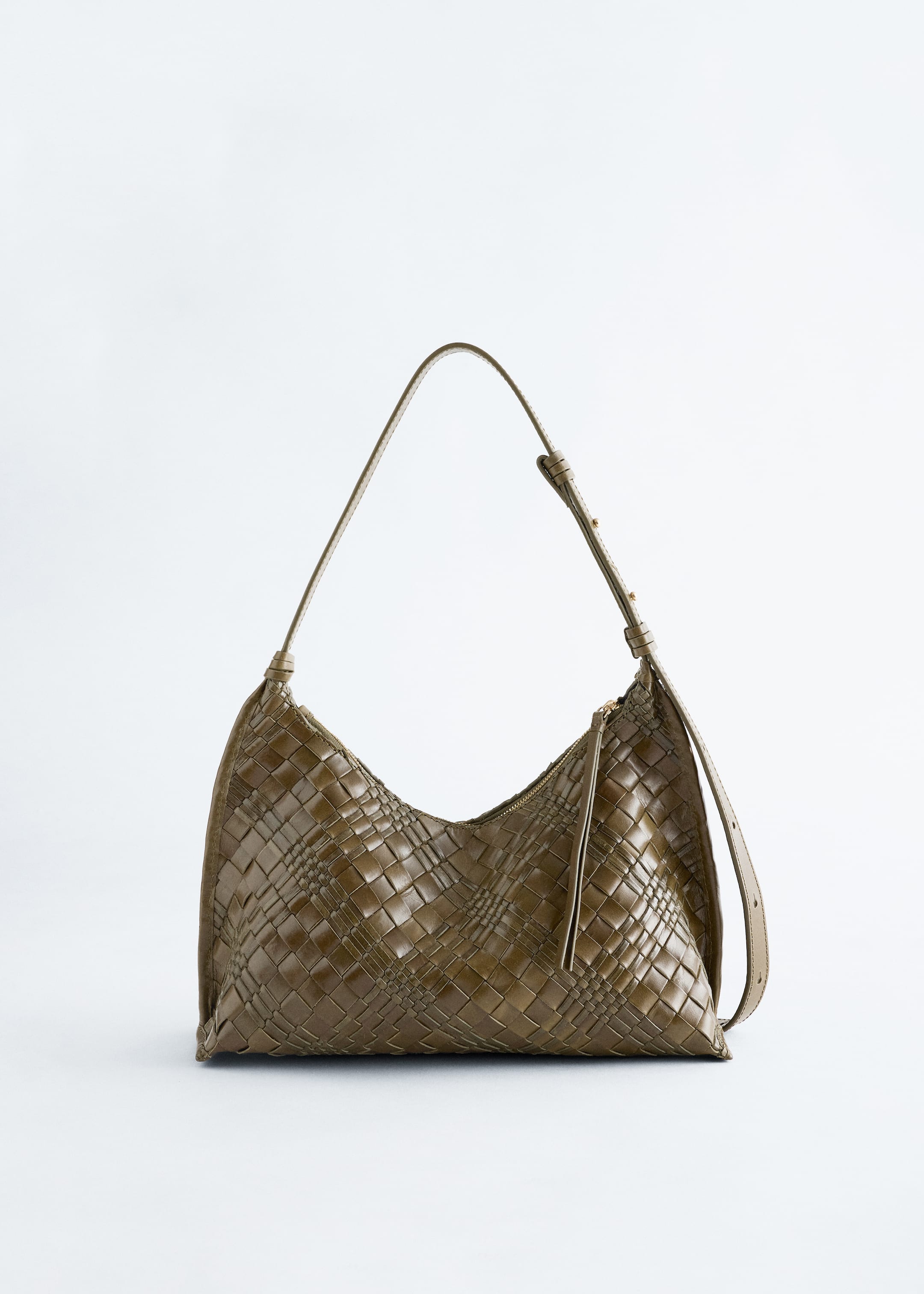 Grösseres Bild ansehen: Umhängetasche aus verwobenem Leder - Khaki - DAMEN | H&M CH 3