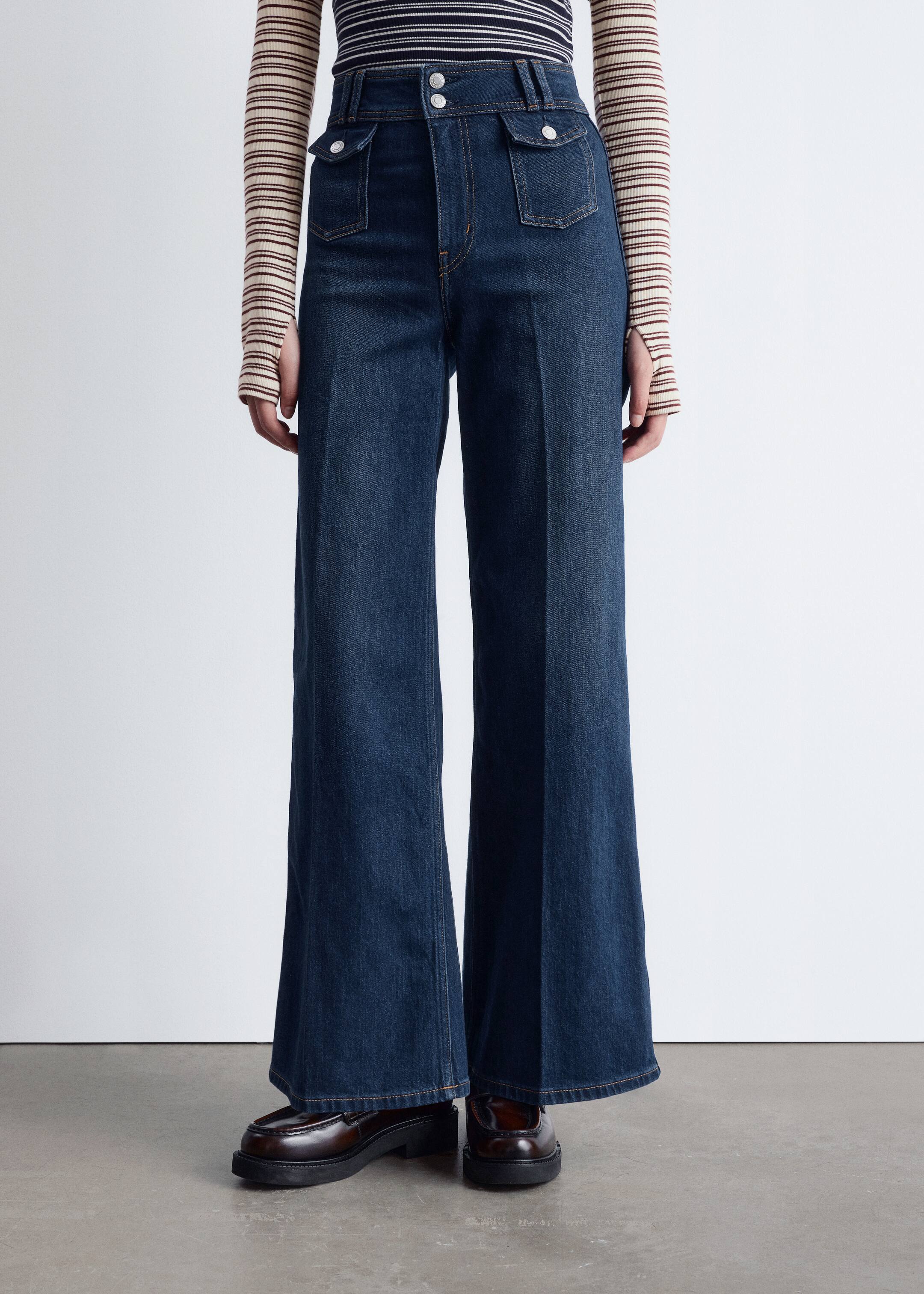 Visualizza immagine più grande: Jeans svasati con pieghe pressate - Blu medio lavato - DONNA | H&M IT 3