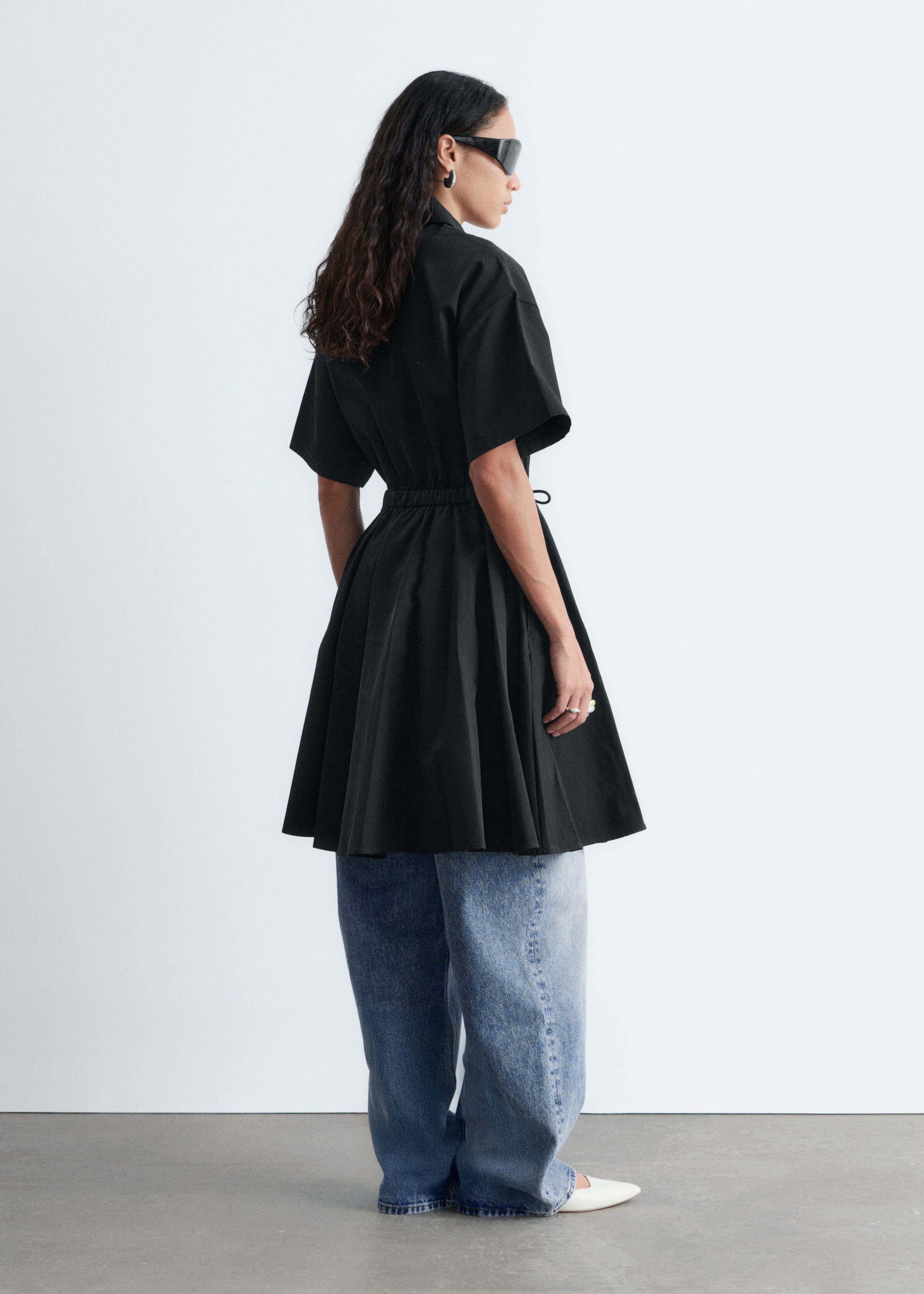 Image of Ausgestelltes Minikleid mit Kordelzug