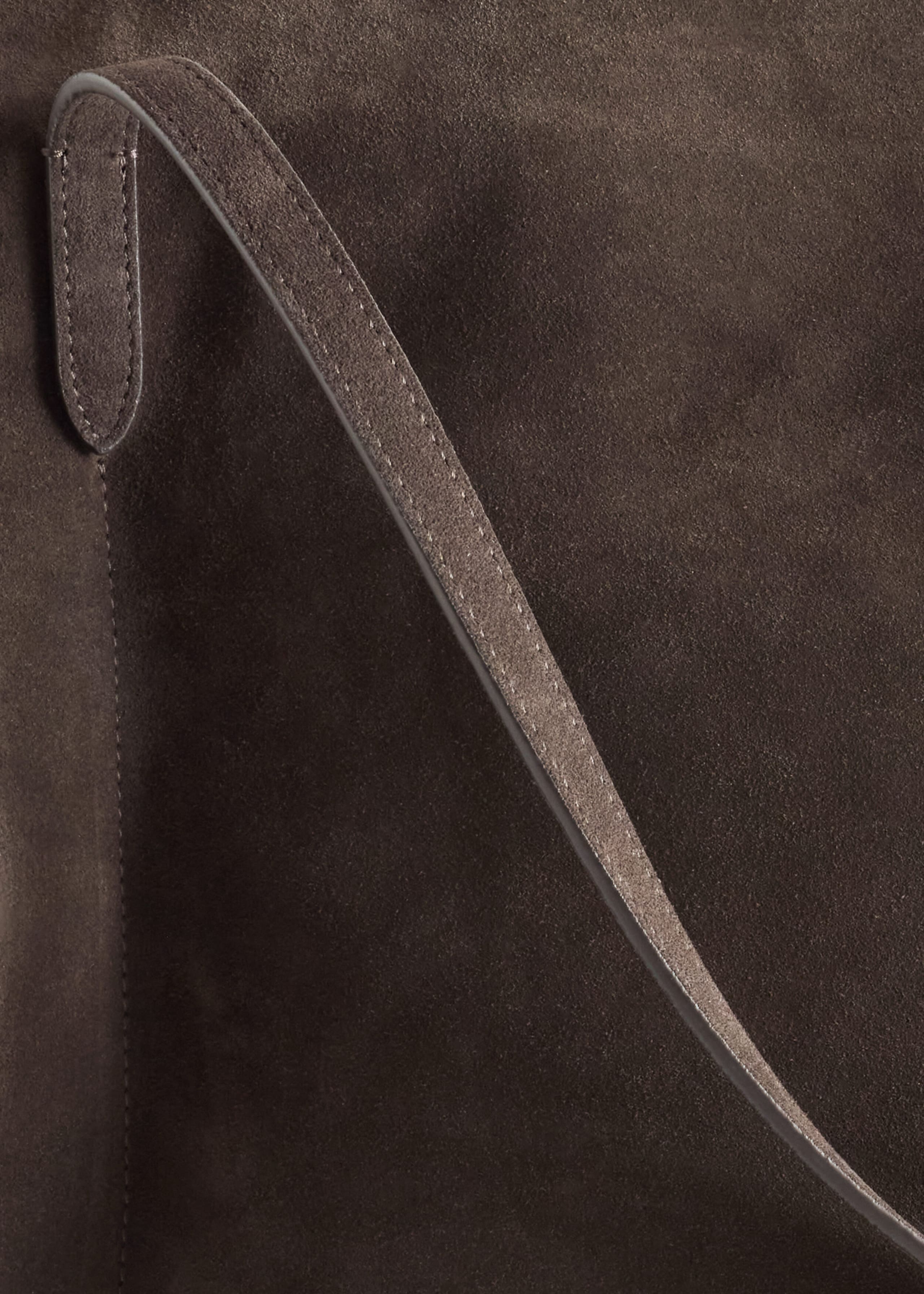 Soft Drape Open Tote - Dark Brown - Still Life