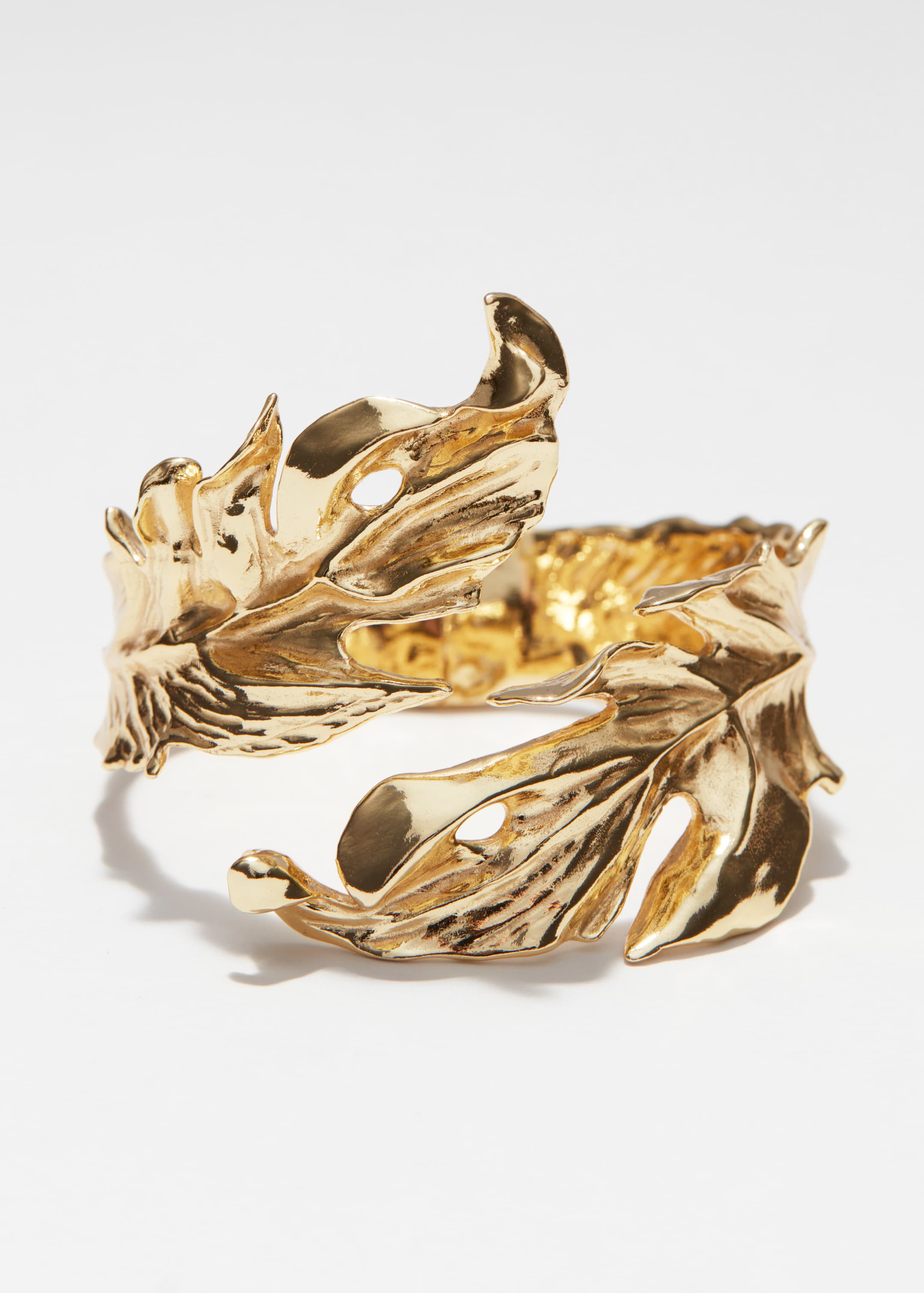 Zobrazit větší obrázek: Manžetový náramek Leaf Wrap - Zlatá - ŽENY | H&M CZ 2