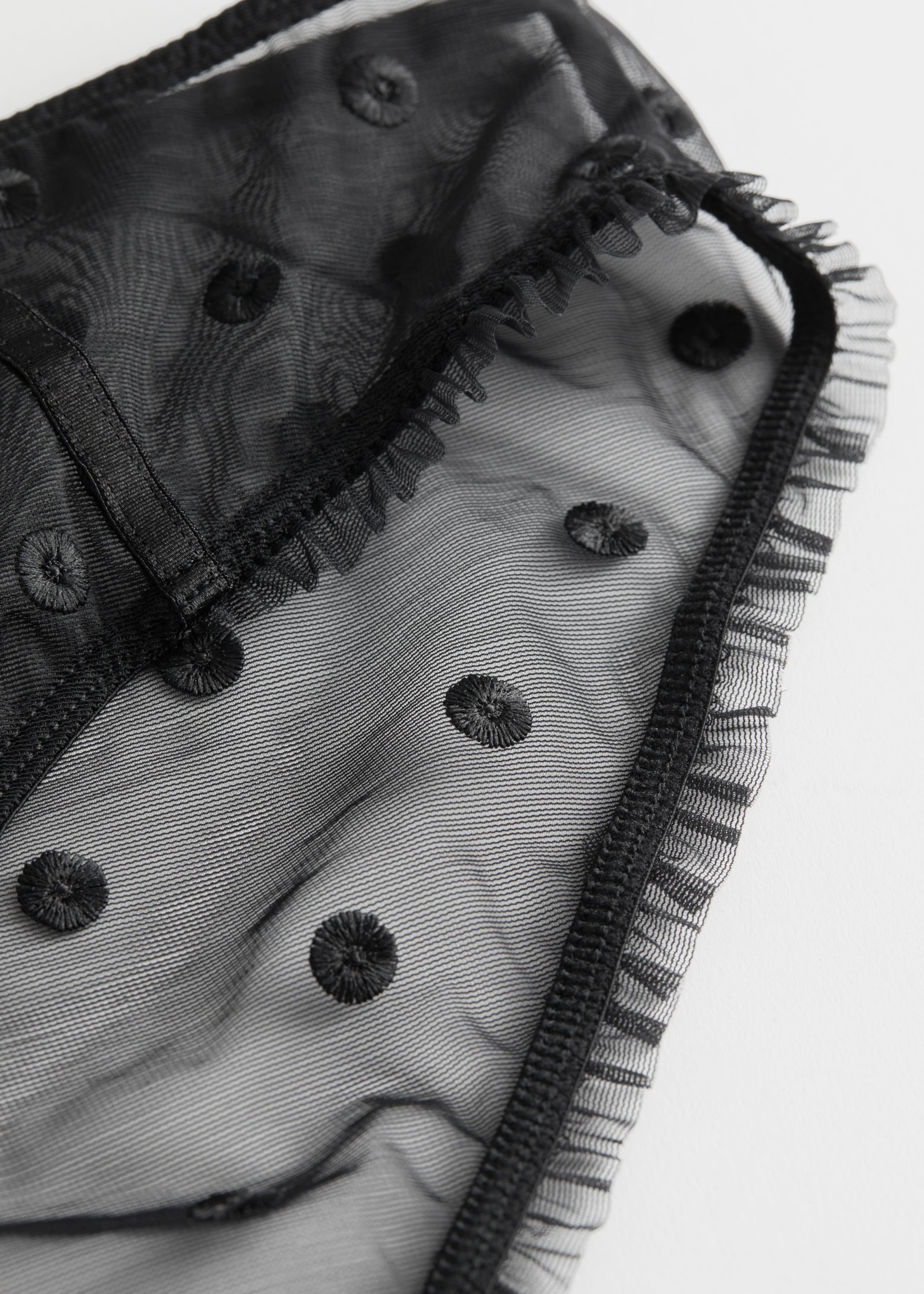 SheerEmbroideredDottedBriefs - {{variantName}} - Descrizione dettagliata