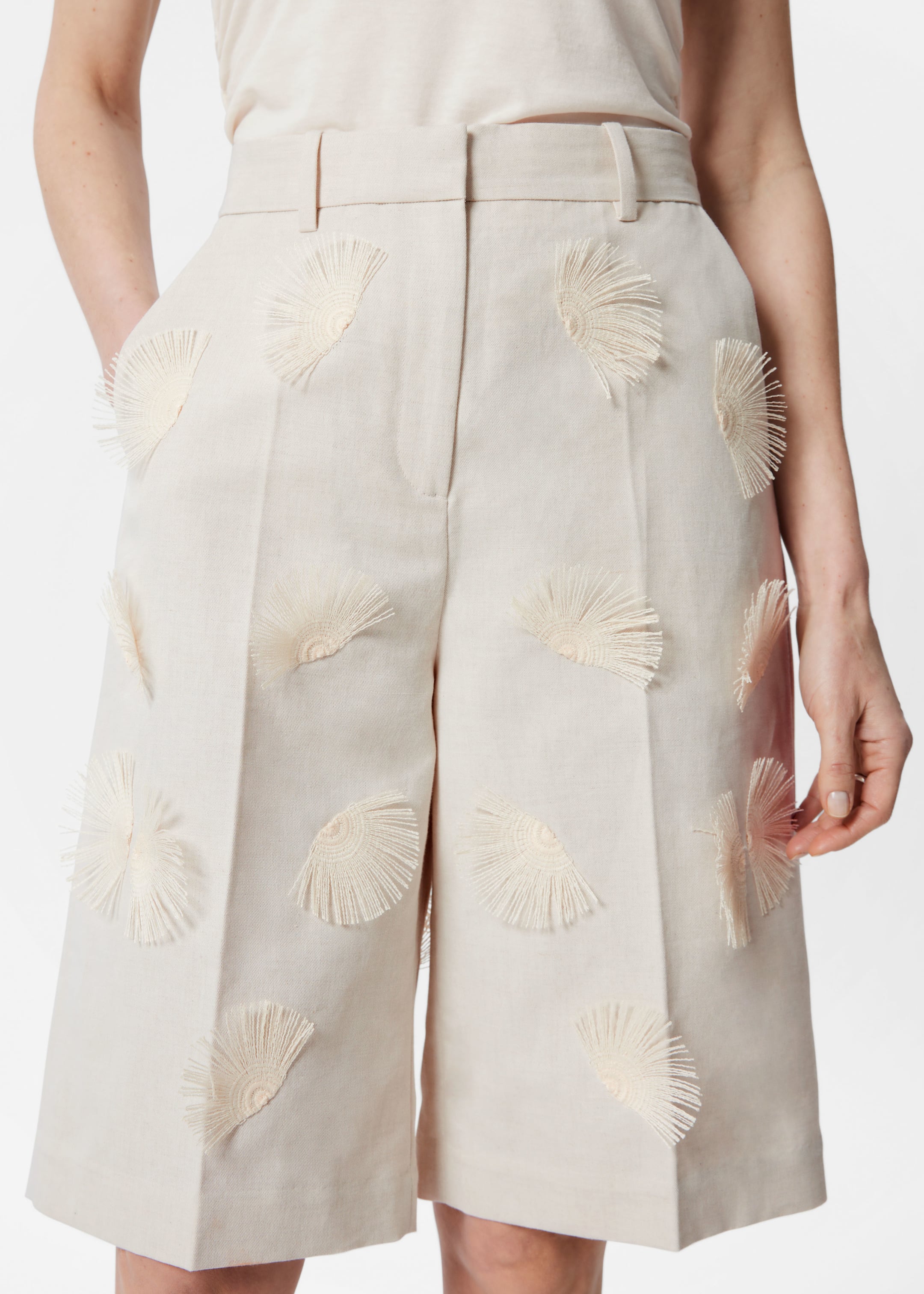 Visualizza immagine più grande: Bermuda in misto lino - Bianco - DONNA | H&M IT 2