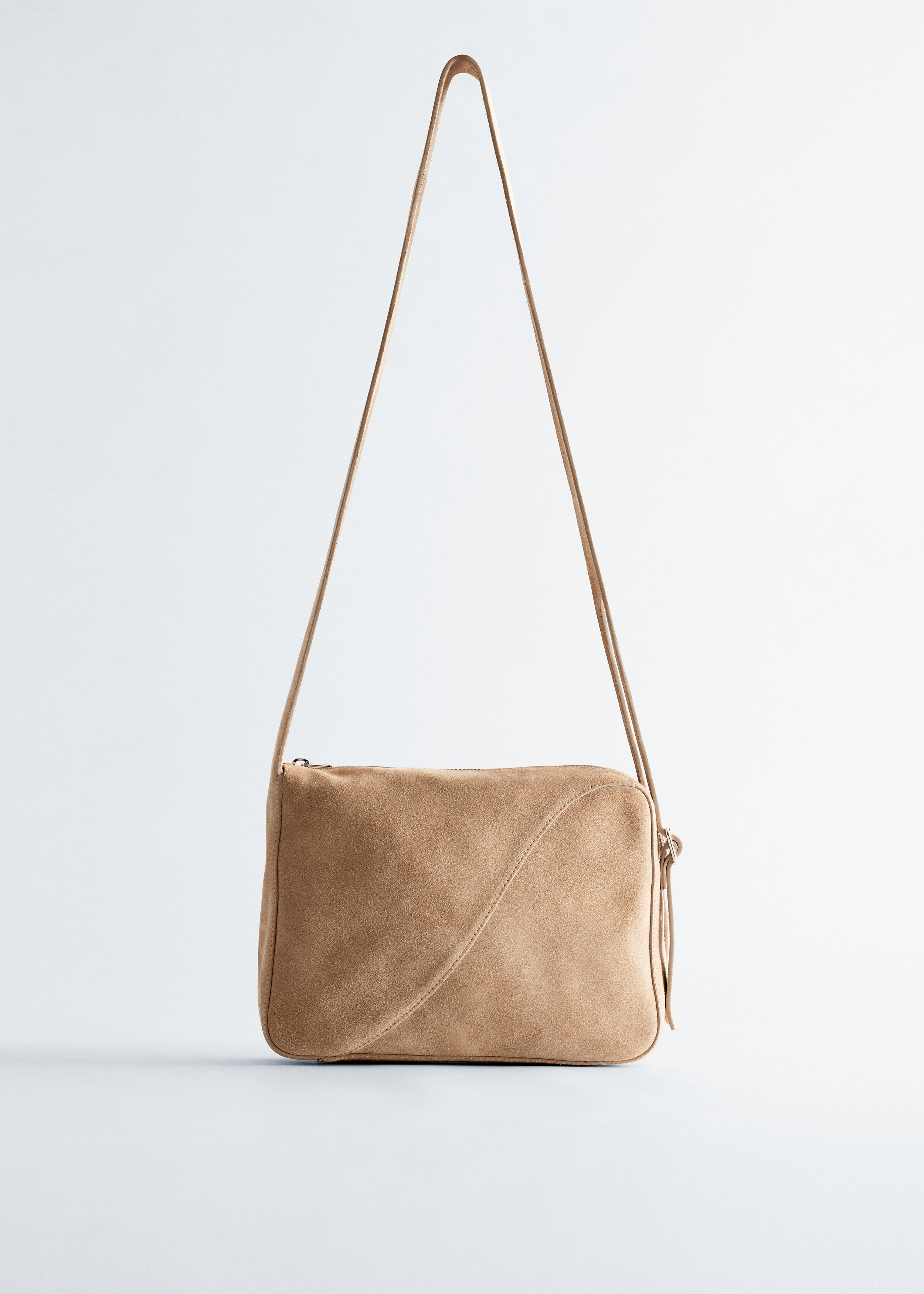 Split Suede Shoulder Bag