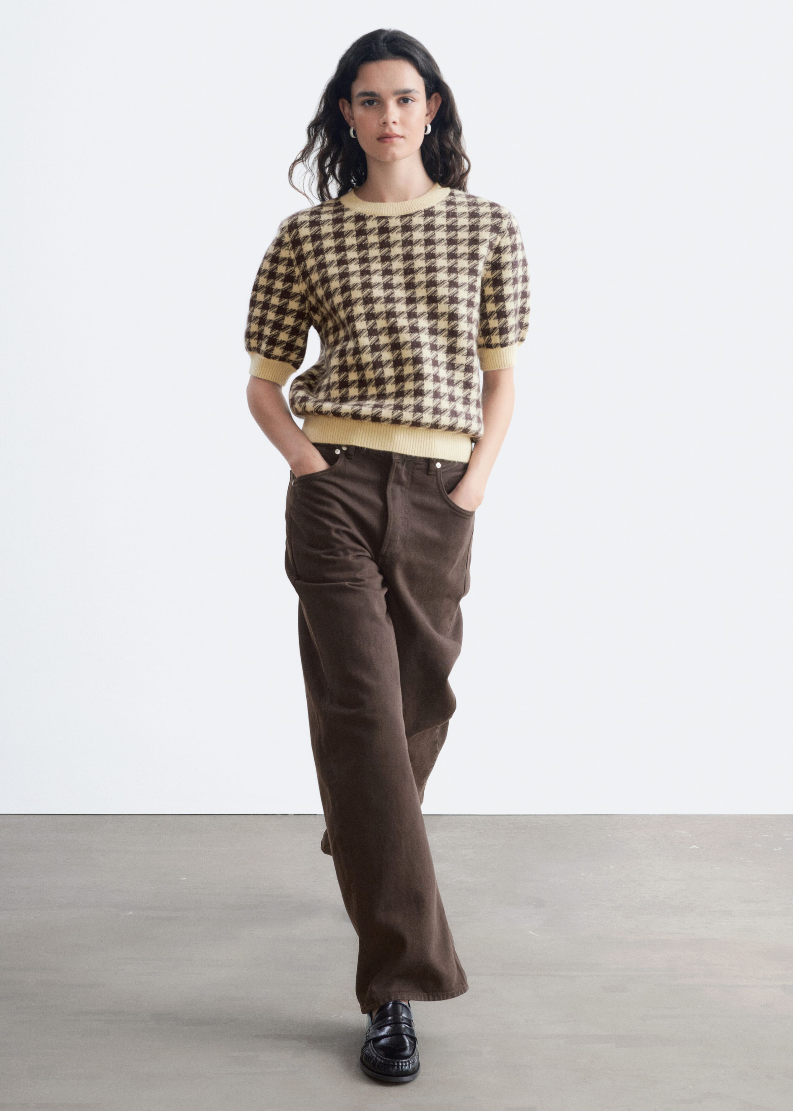 Mohair Blend Top - Dark Blue/Cool Blue - Lookbook