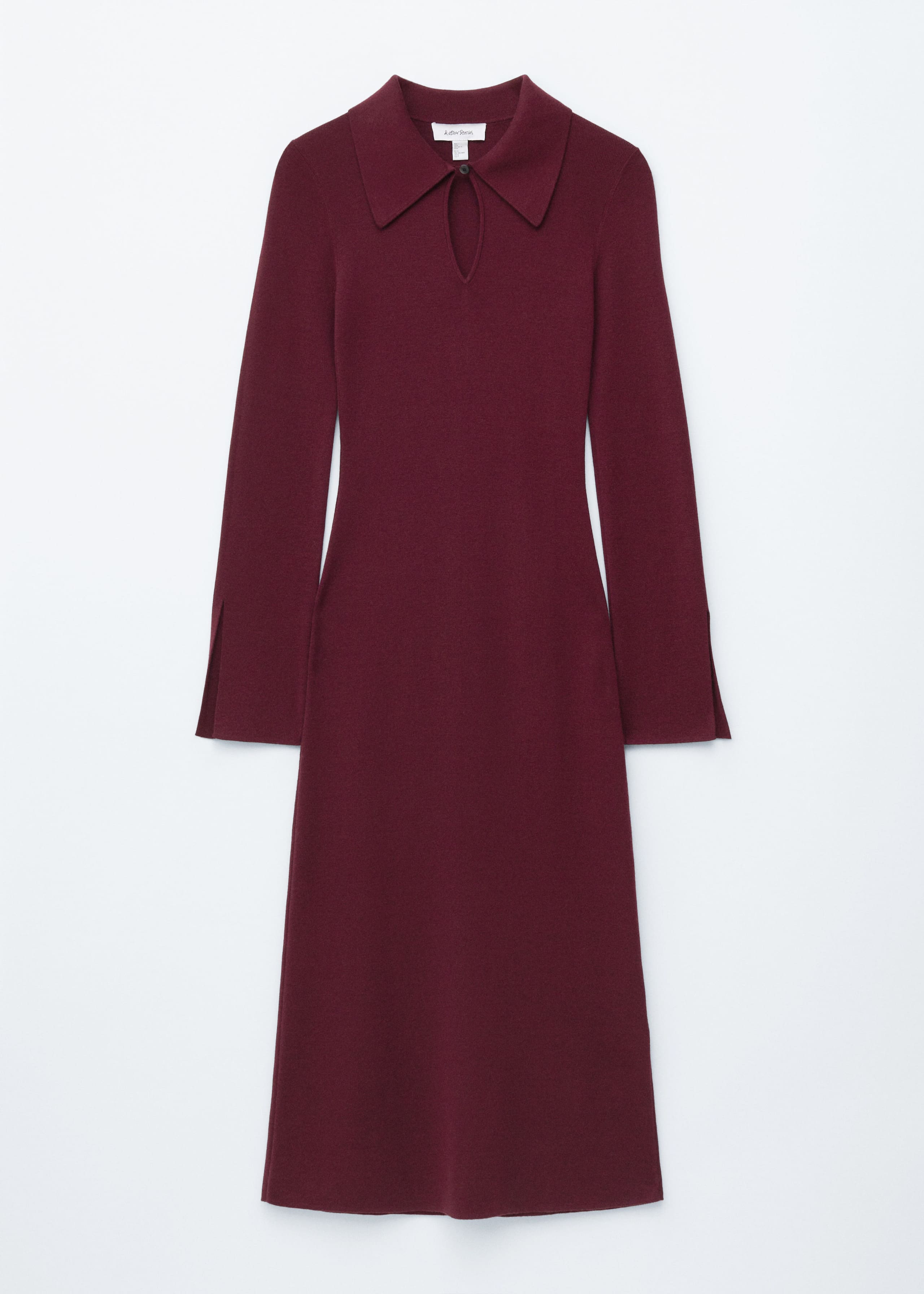 Image of Knitted Wool Midi Dress