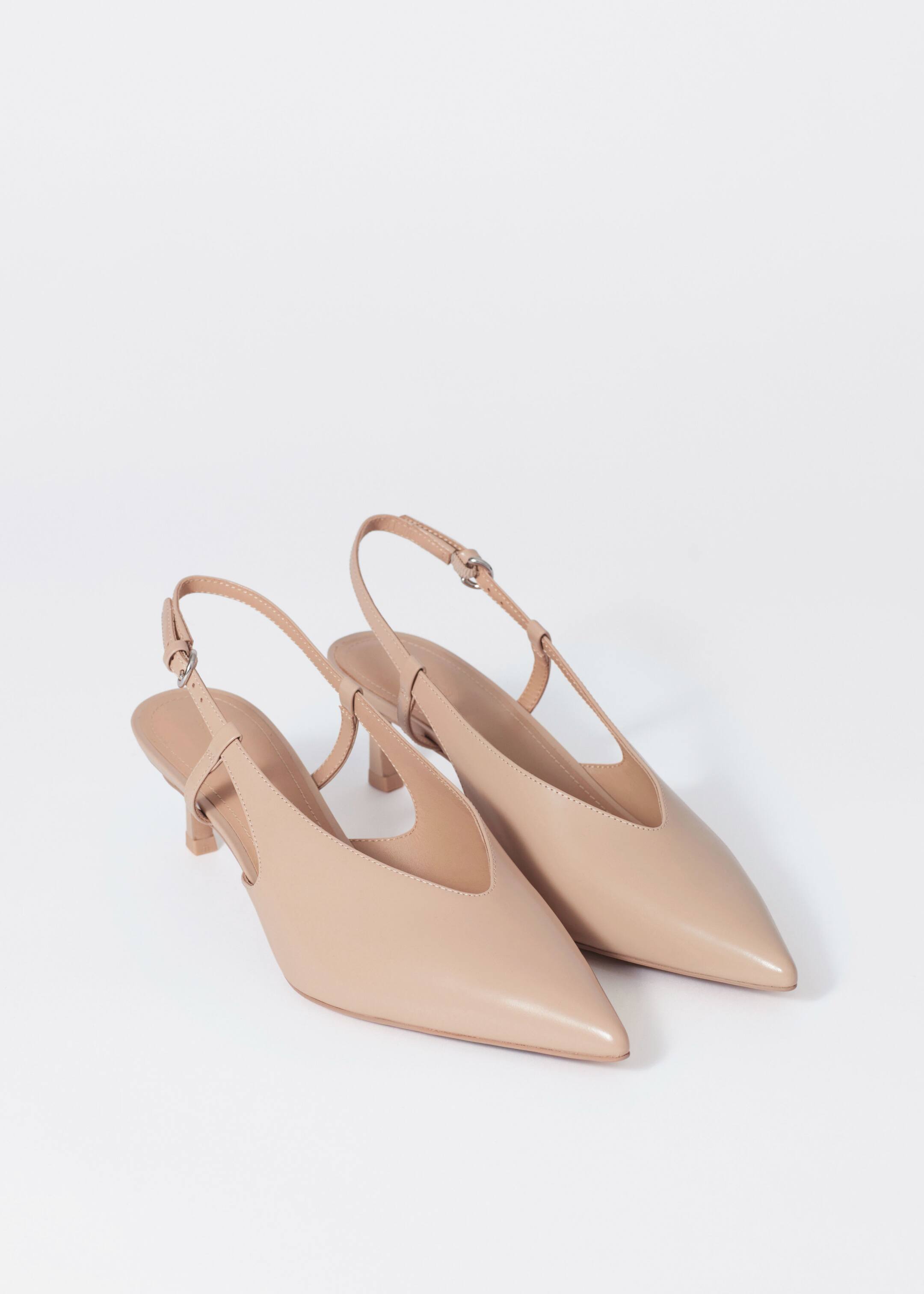 Ver imagen más grande: Zapatos de tacón destalonados clásicos de piel - Beige - MUJER | H&M ES 2