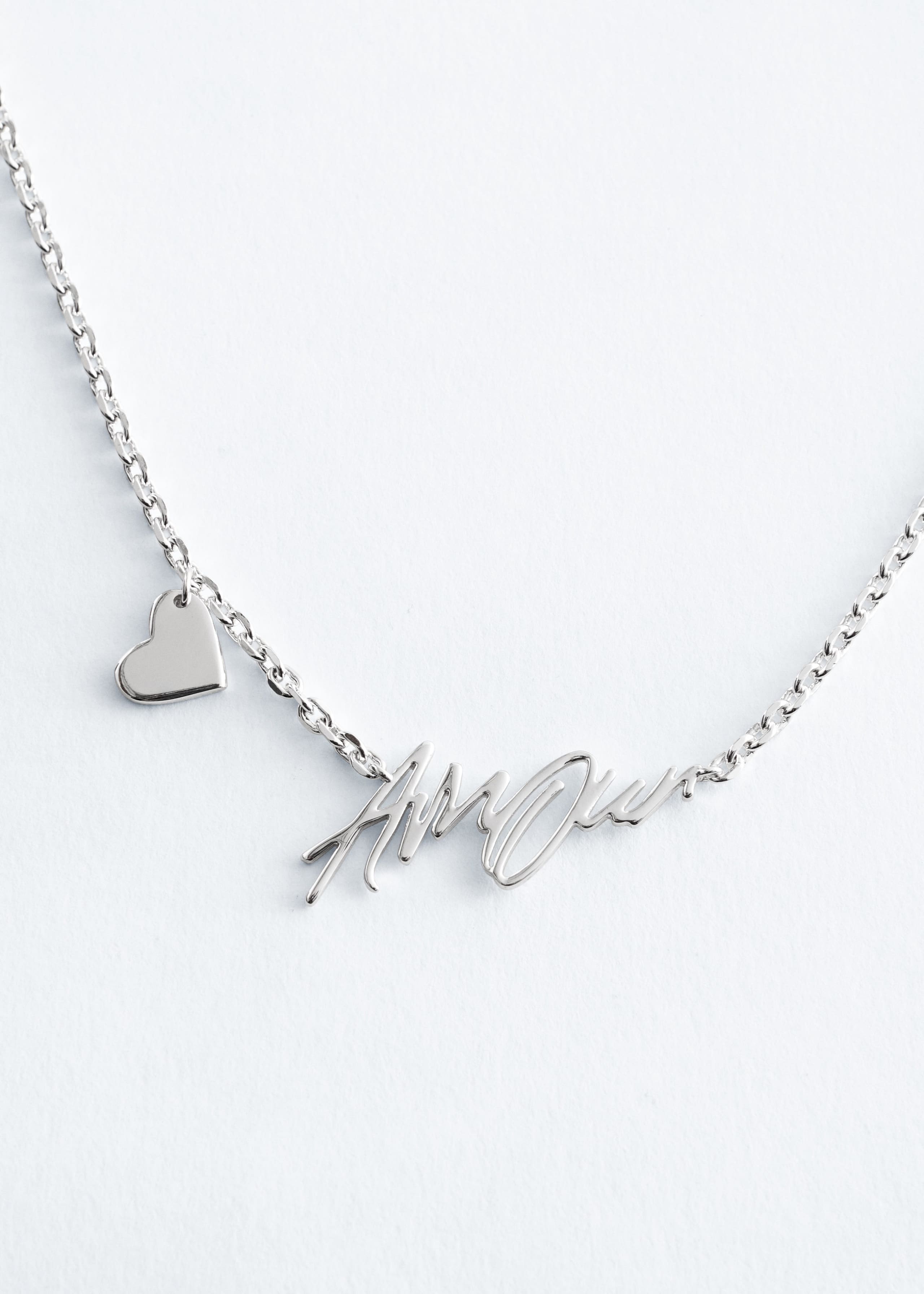 Image of Short Text-Motif Necklace