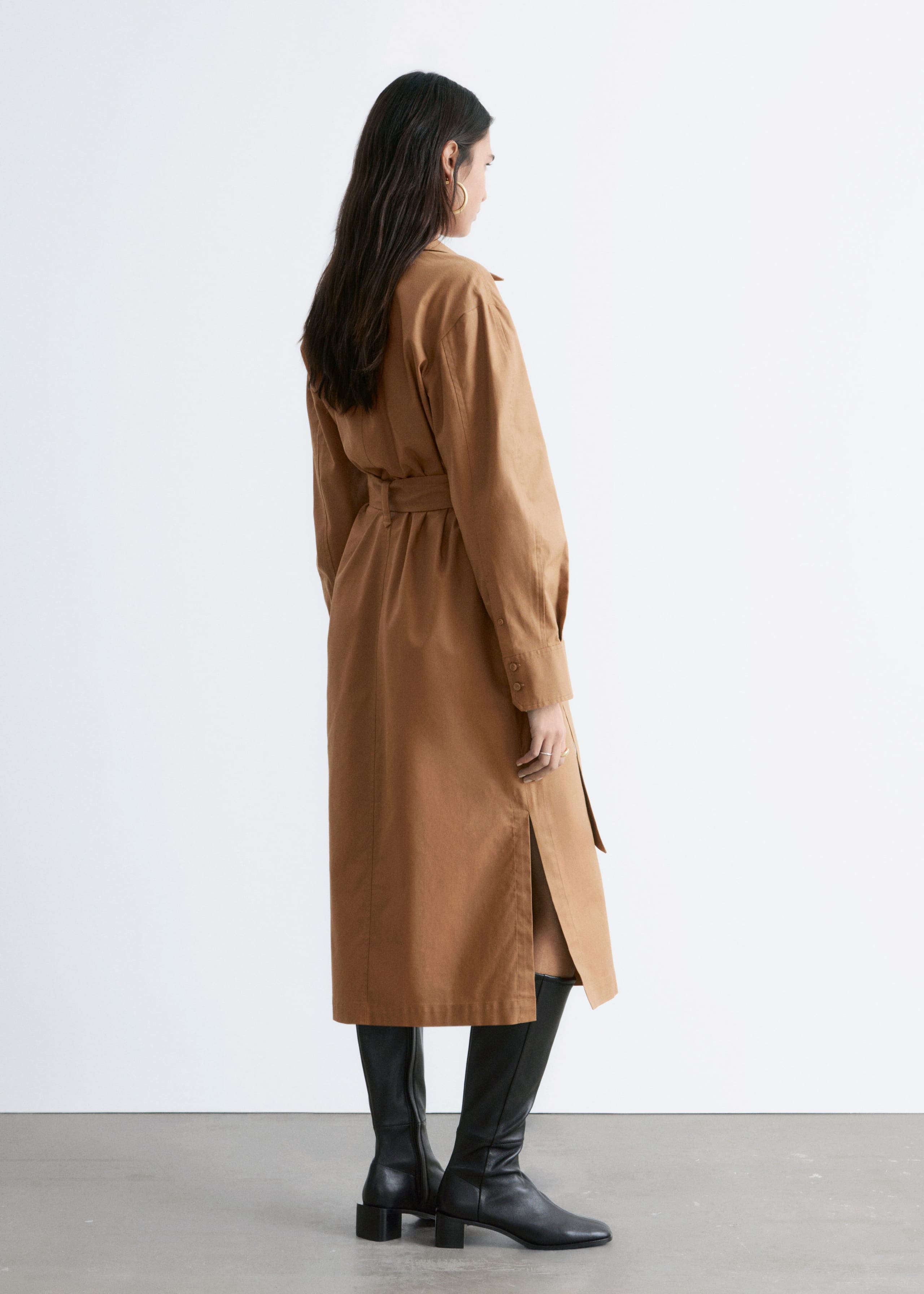 Image of Belted Midi dress