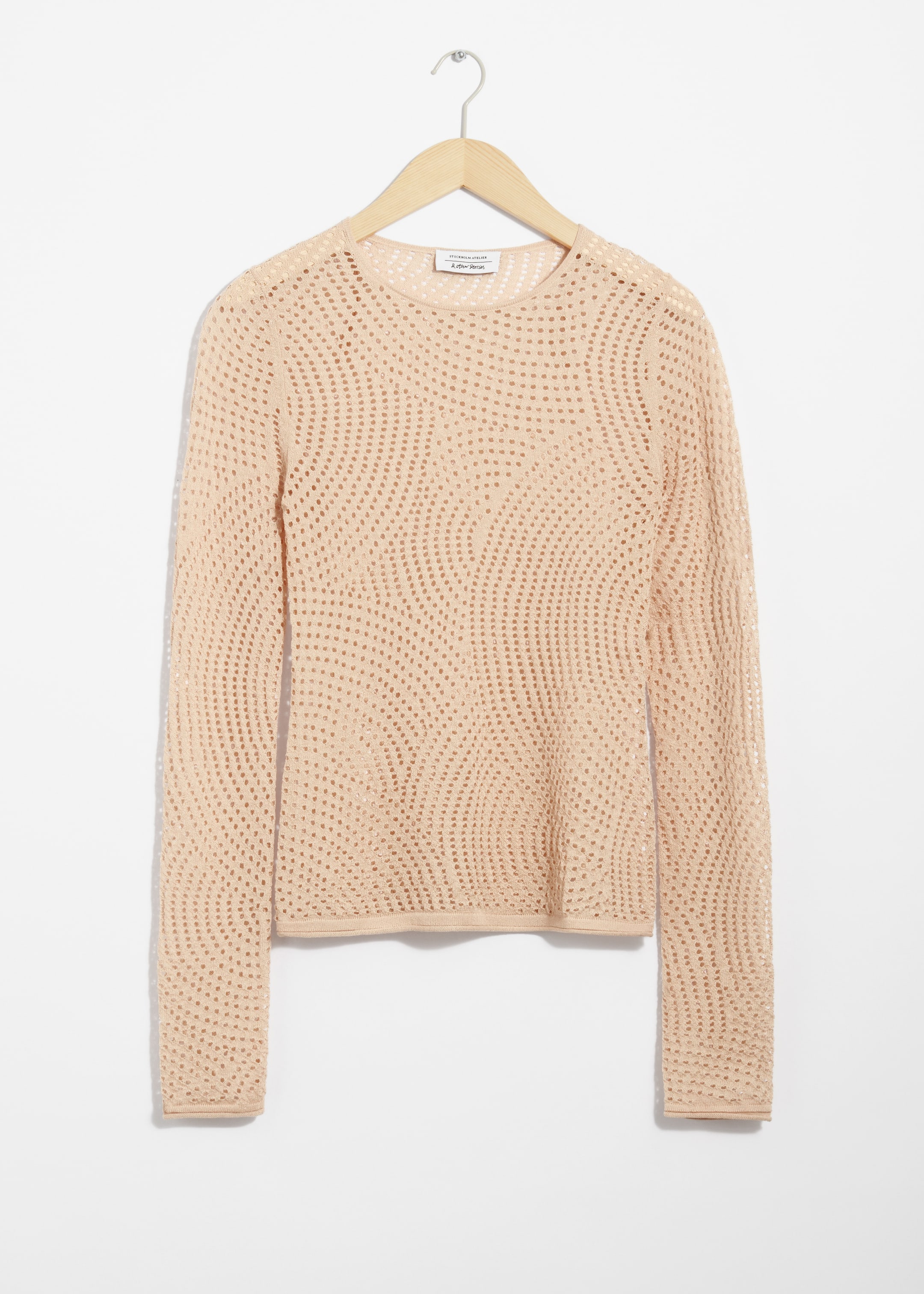 View larger image: Mesh Top - Beige - Ladies | H&M GB 1