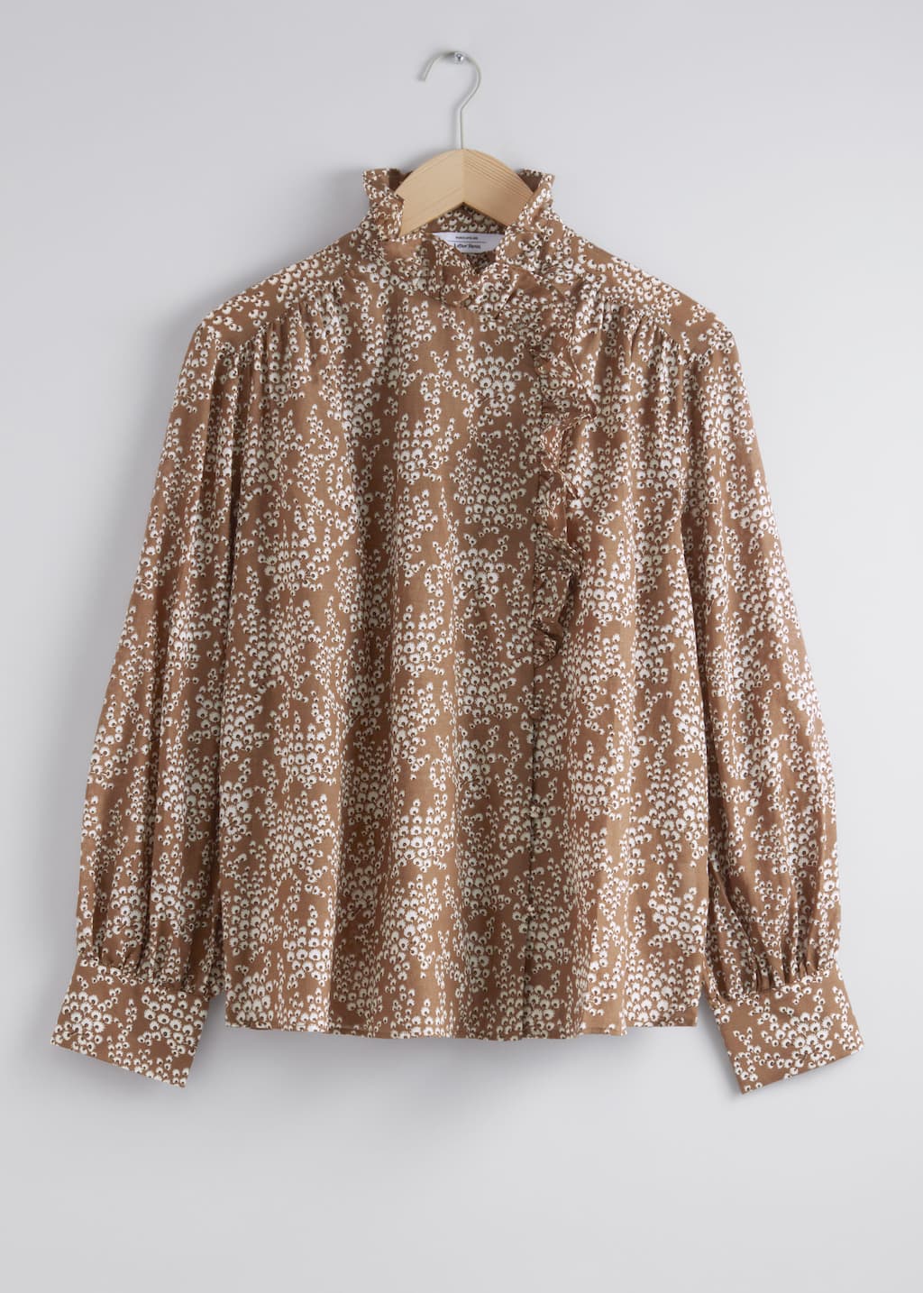 Oversized Frill Blouse - Floral Print - Still Life