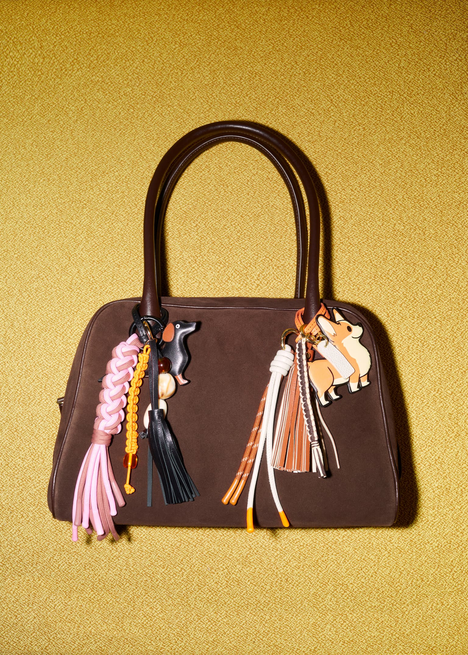 Borsa bowling in pelle - Marrone/Nero - 3