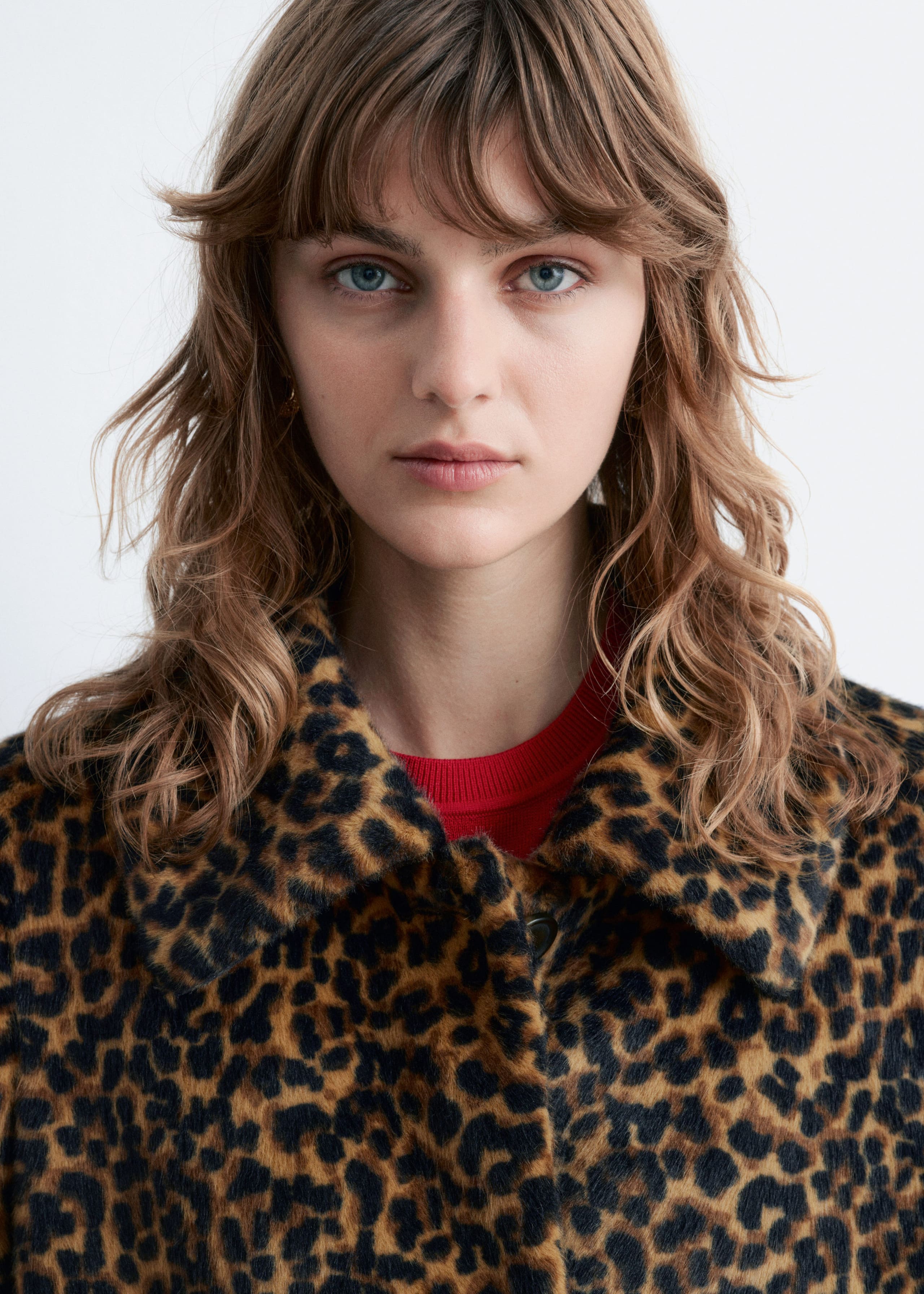 Image of Faux Fur Leopard Coat