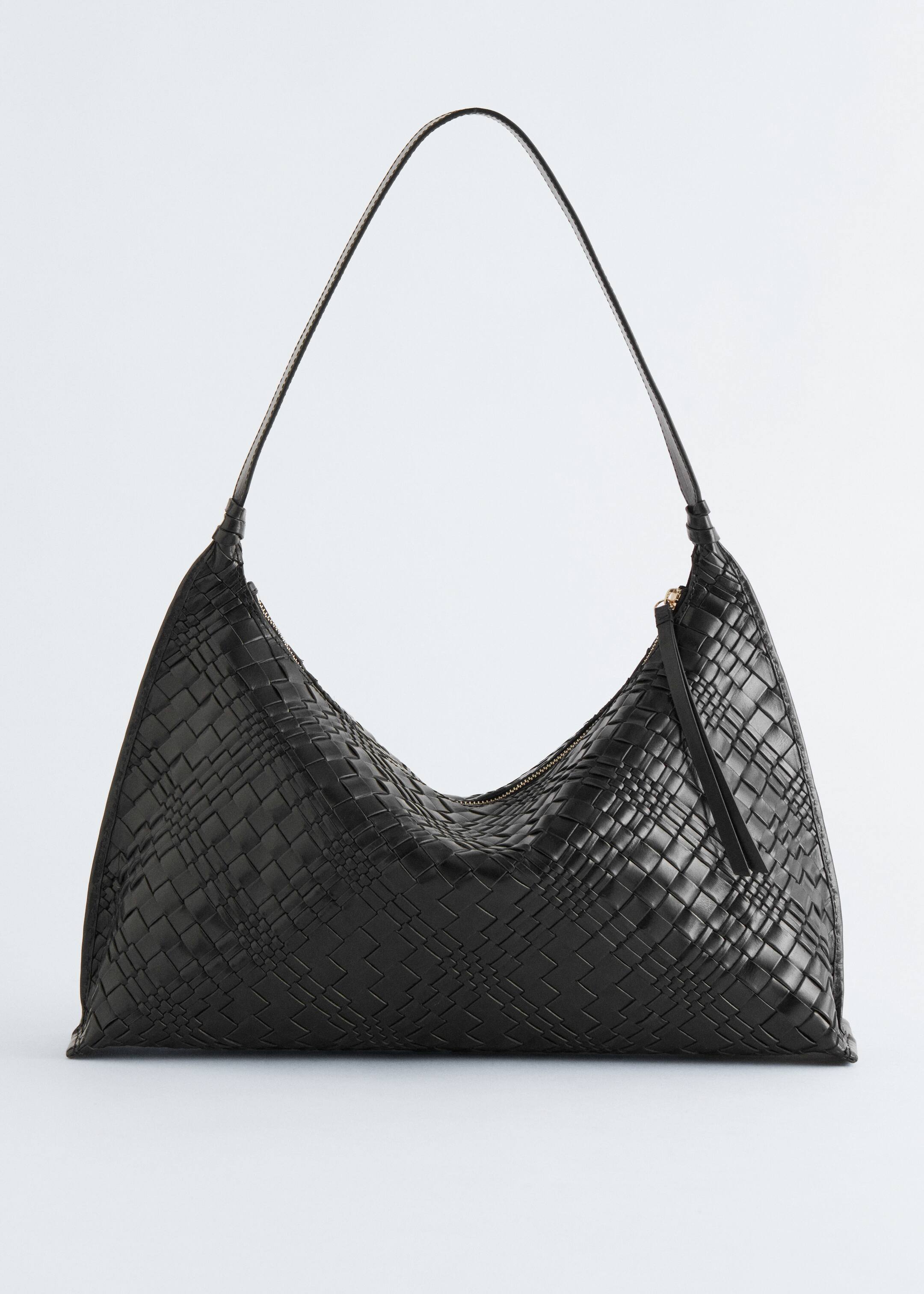 Visa större bild: Tote i flätat läder - Svart - DAM | H&M FI 3