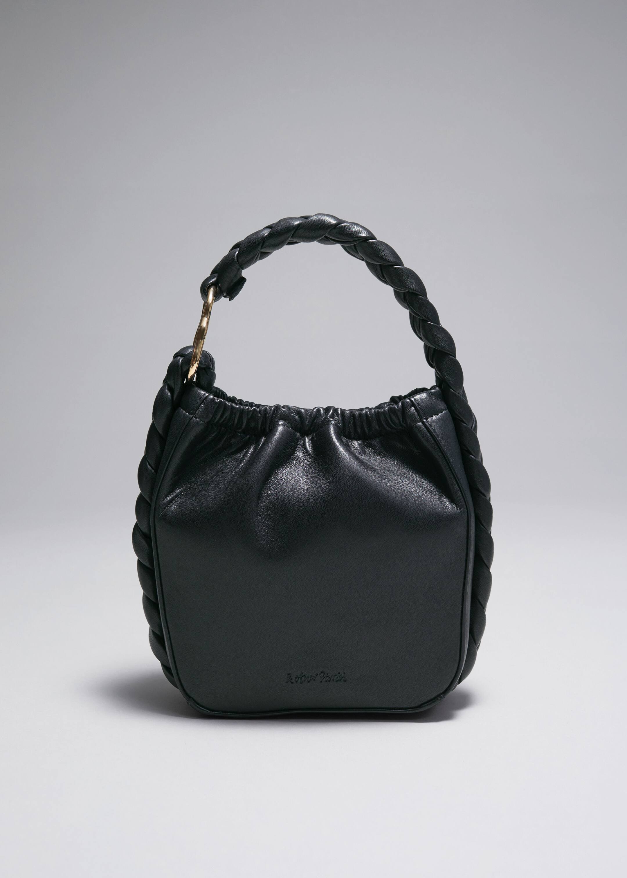 View larger image: Braided Leather Bucket Bag - Black - Ladies | H&M GB 1