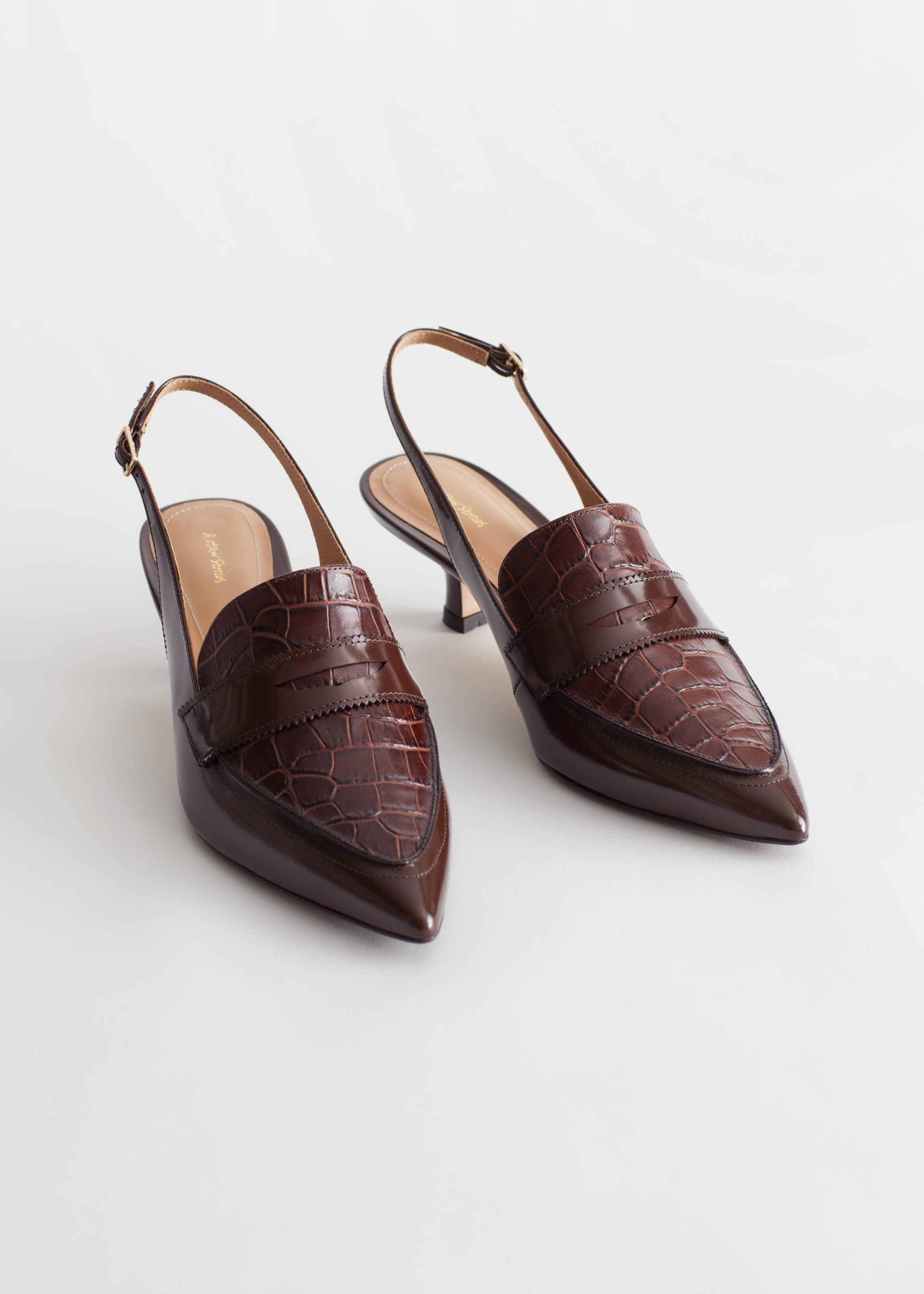 Image of Slingback Loafer Pumps