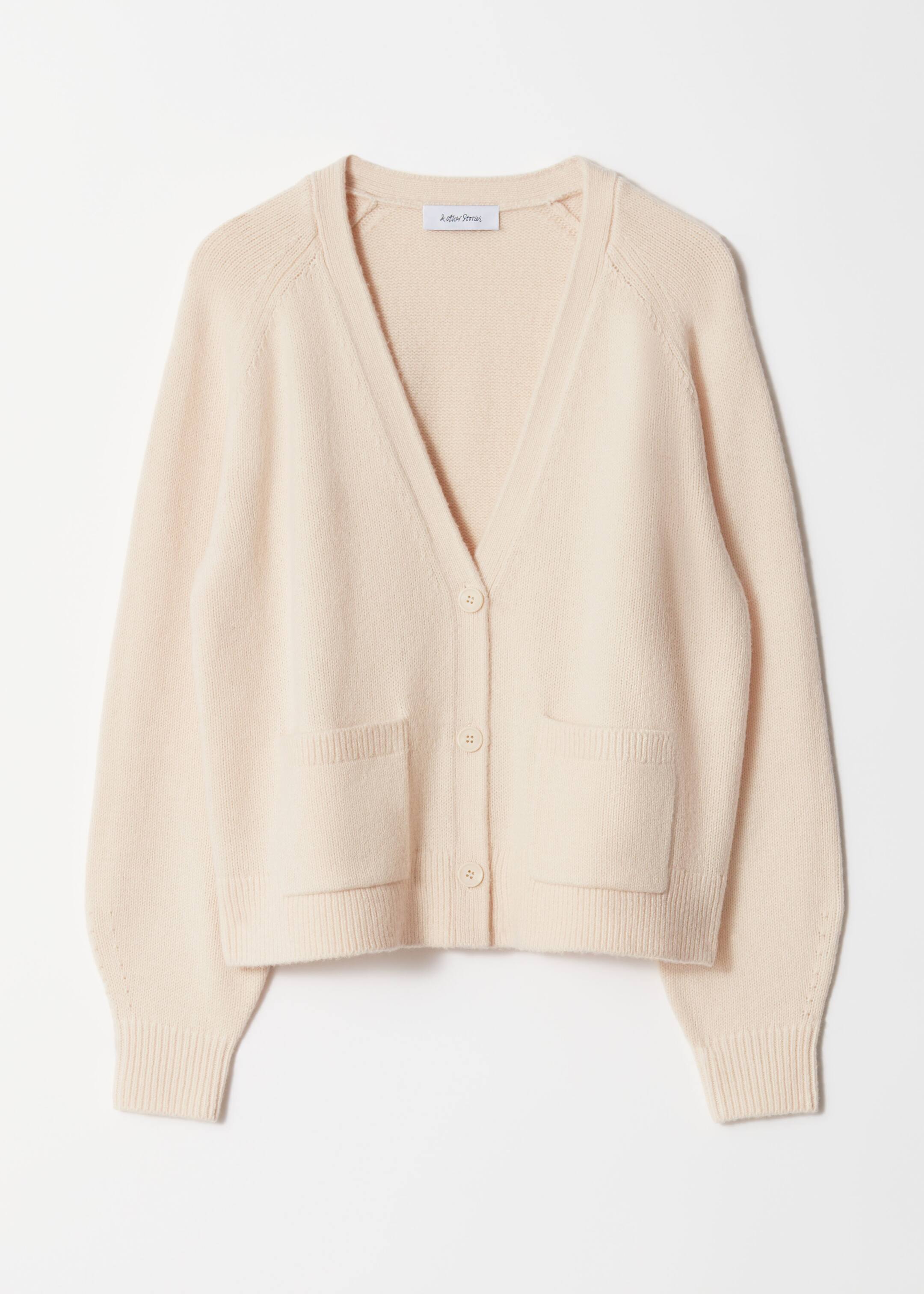 Ver imagen más grande: Cárdigan con bolsillo de parche - Crema - MUJER | H&M ES 5