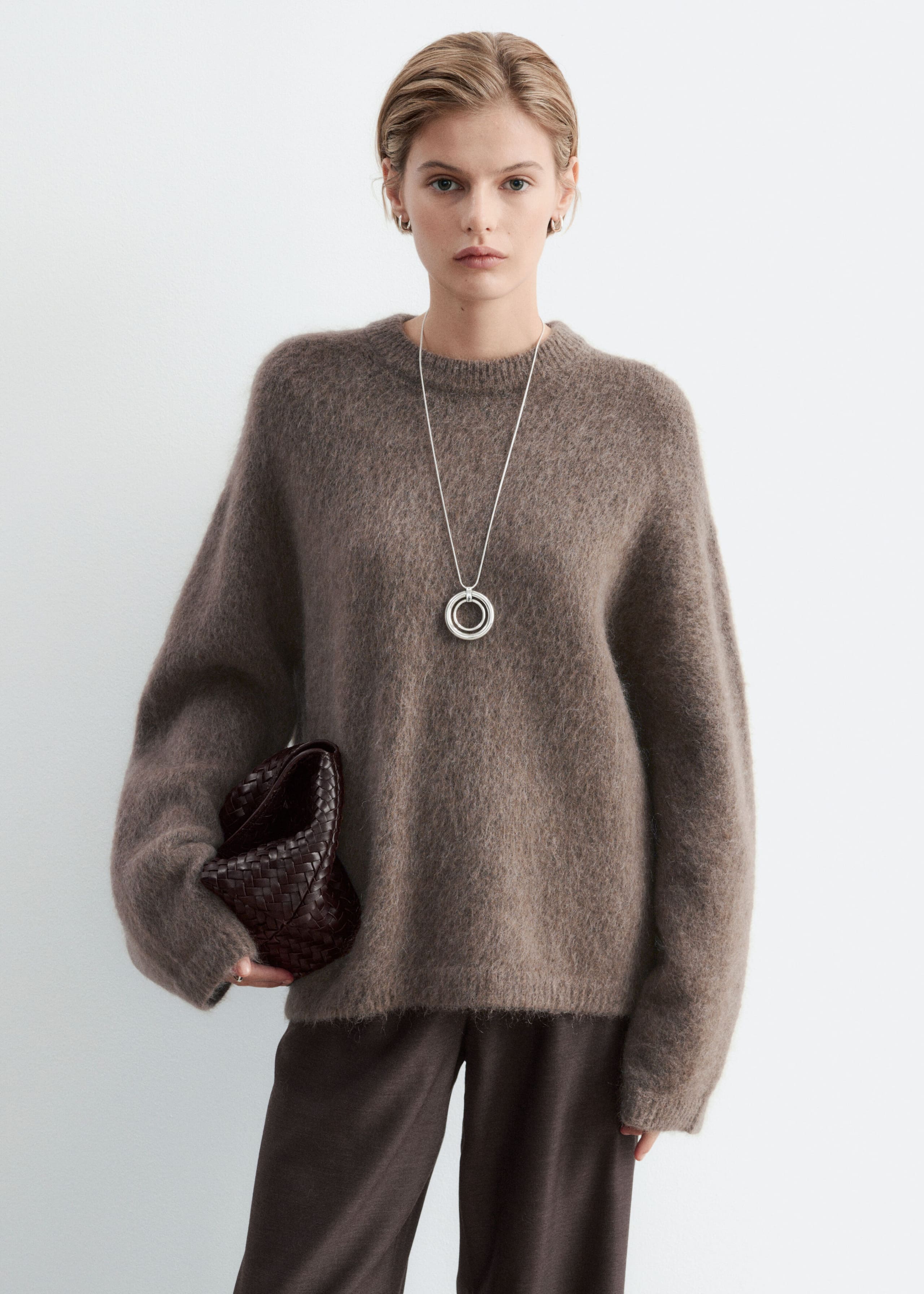 Jersey en mezcla de mohair - Topo - Lookbook