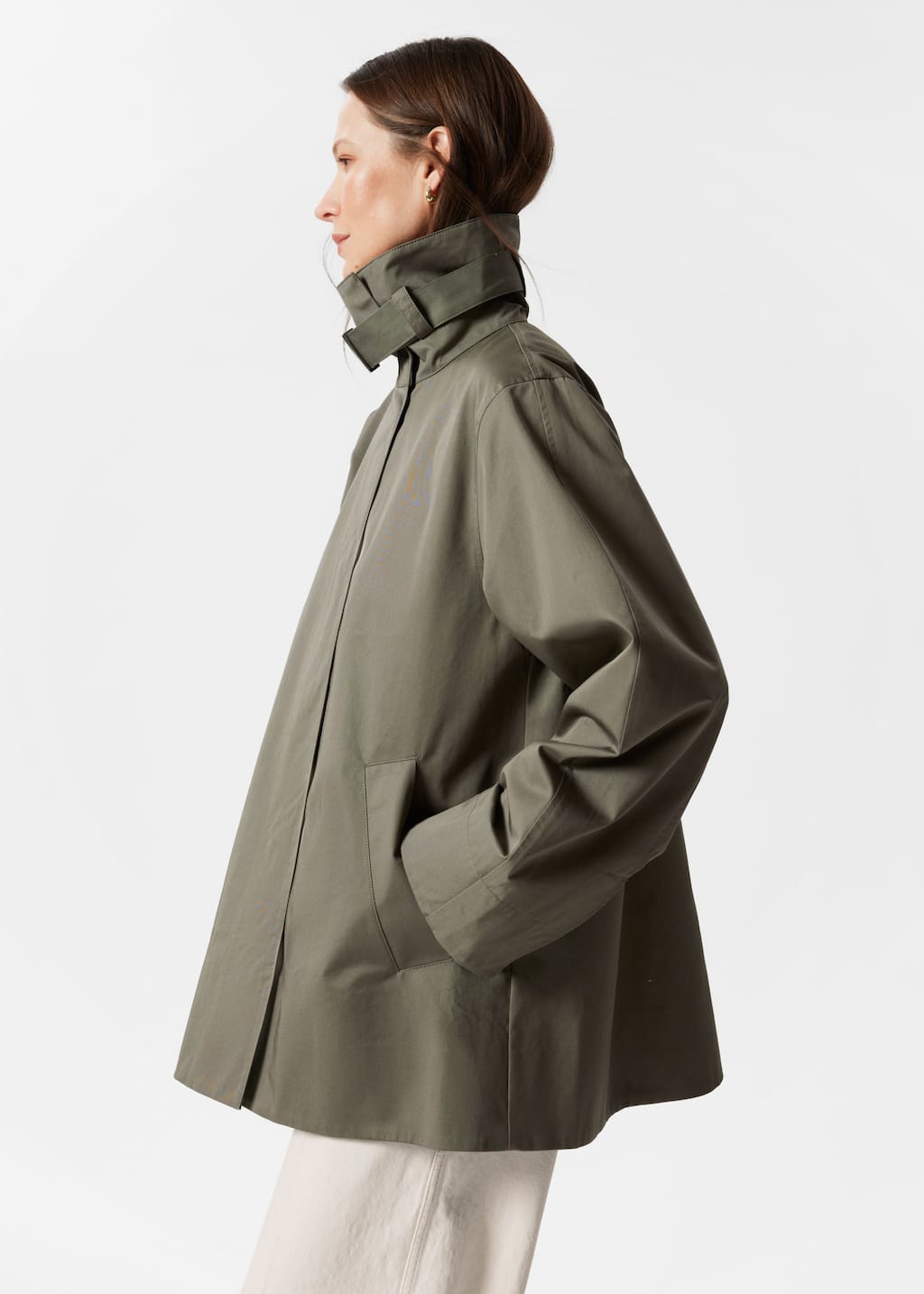 Image of A-Linien-Jacke mit Tunnelkragen