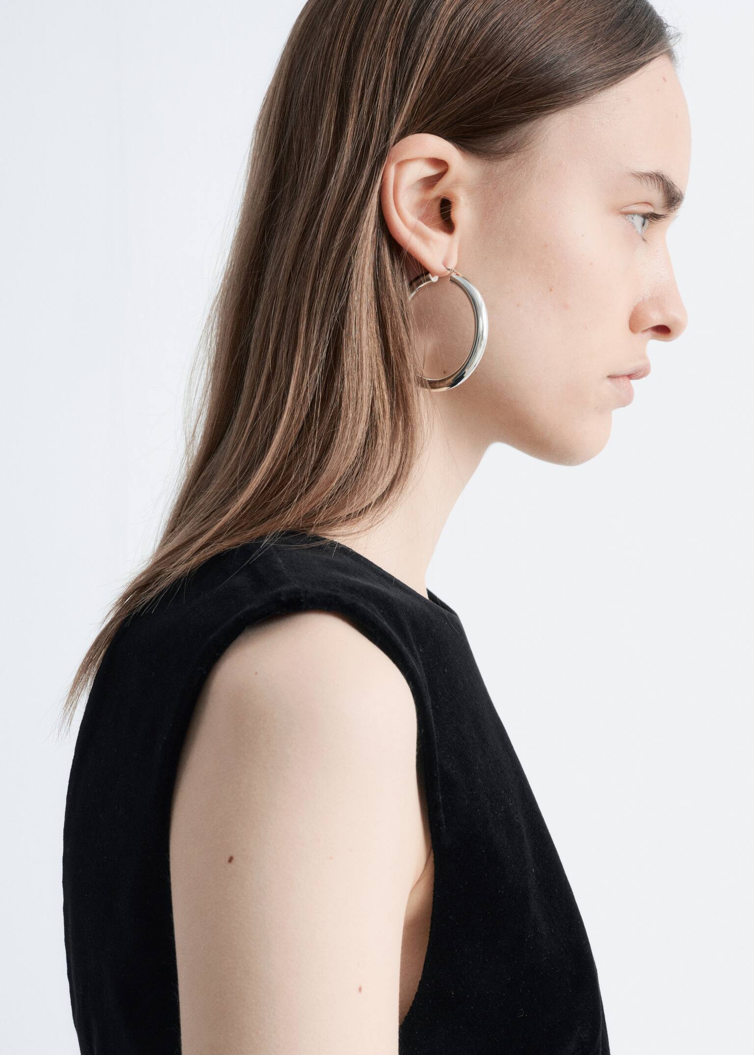 Μίνι Φόρεμα με Ανοιχτή Πλάτη από Βελούδο - Black - 5