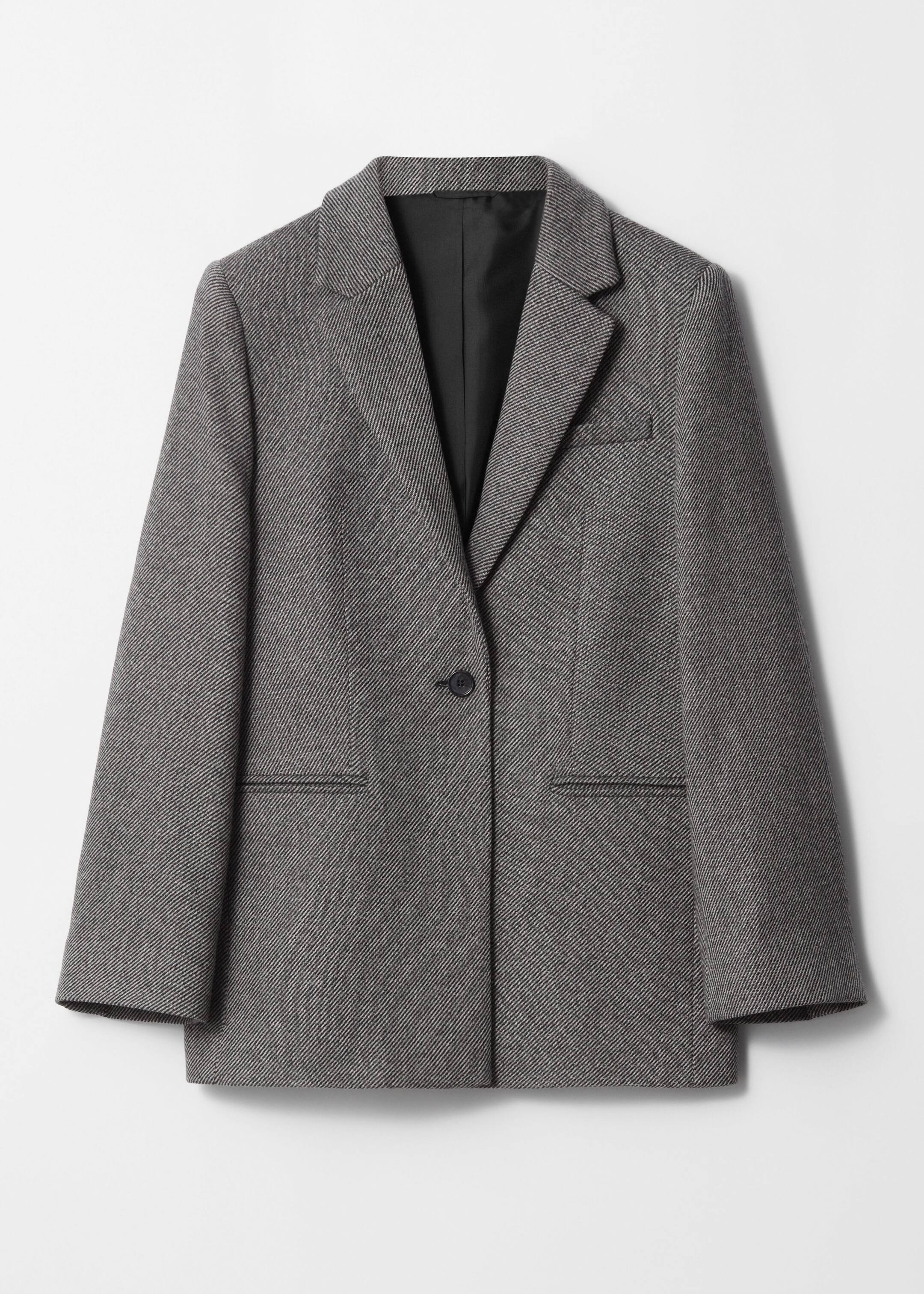 Agrandir l'image: Blazer en laine - Tweed gris - FEMME | H&M CH 8