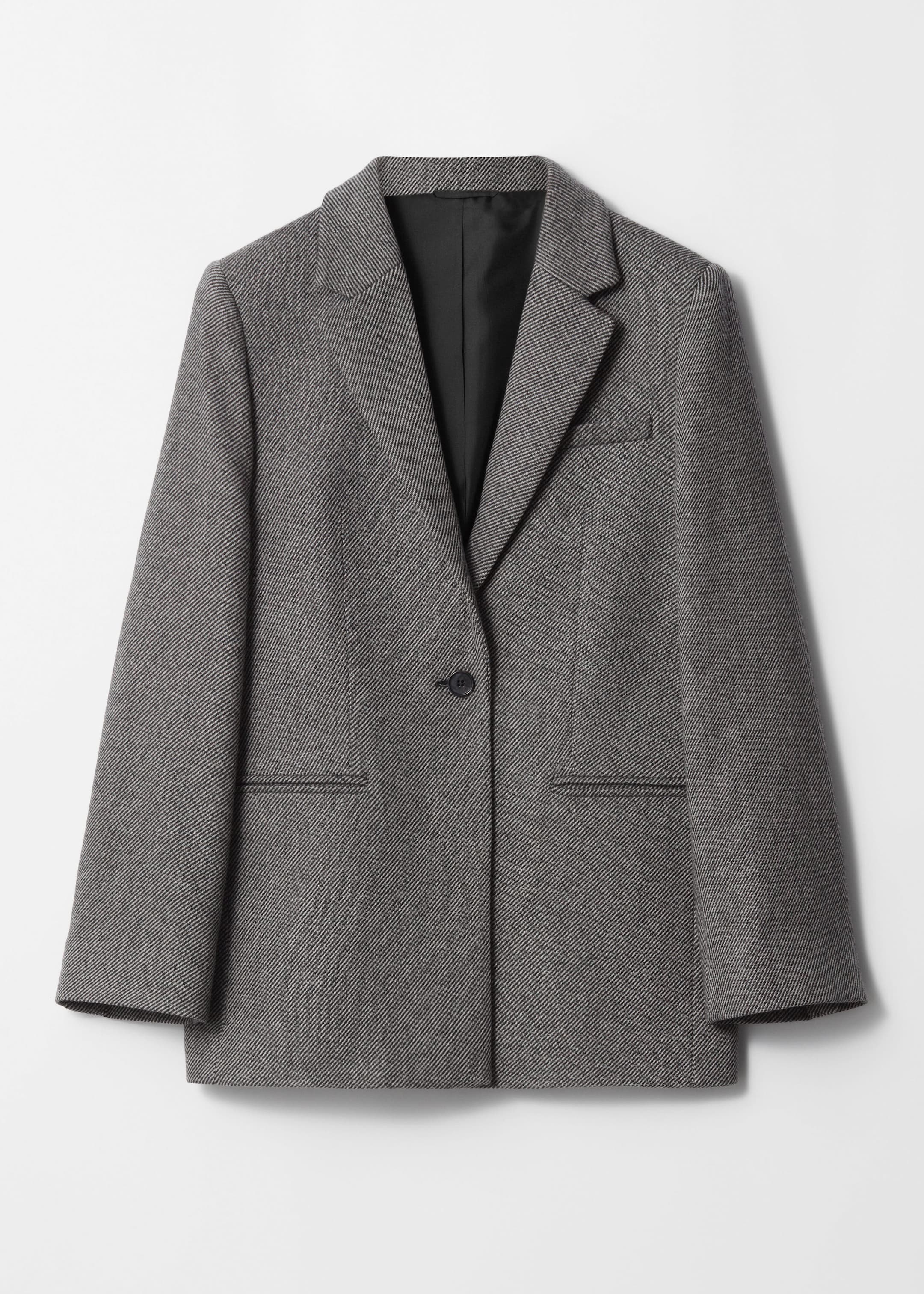 Vis større bilde: Ullblazer - Grå tweed - DAME | H&M NO 8