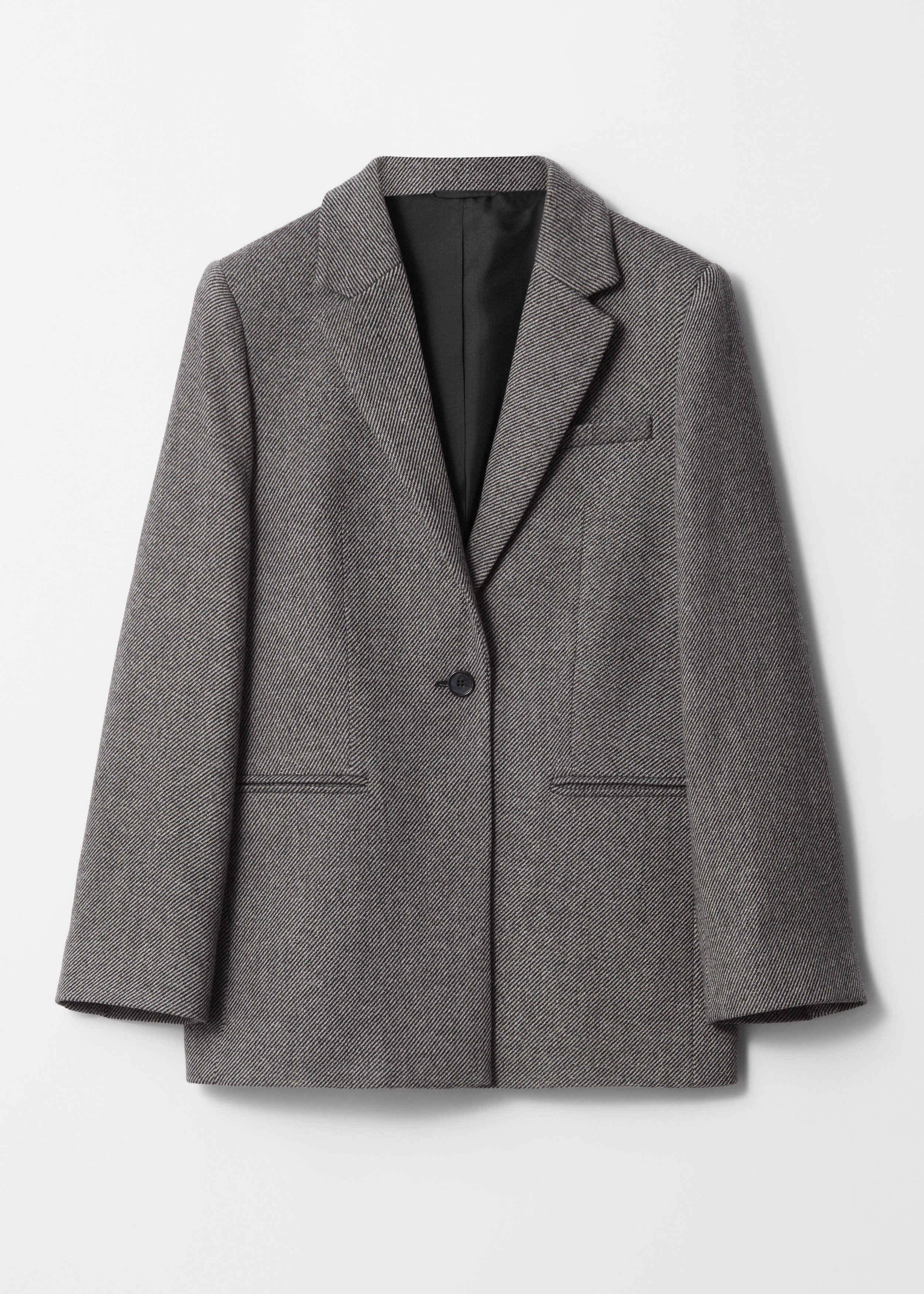 【送料&関税込】Patou Brown Wool Blend Blazer Houndstooth wool-blend blazer - Women | MANGO OUTLET USA