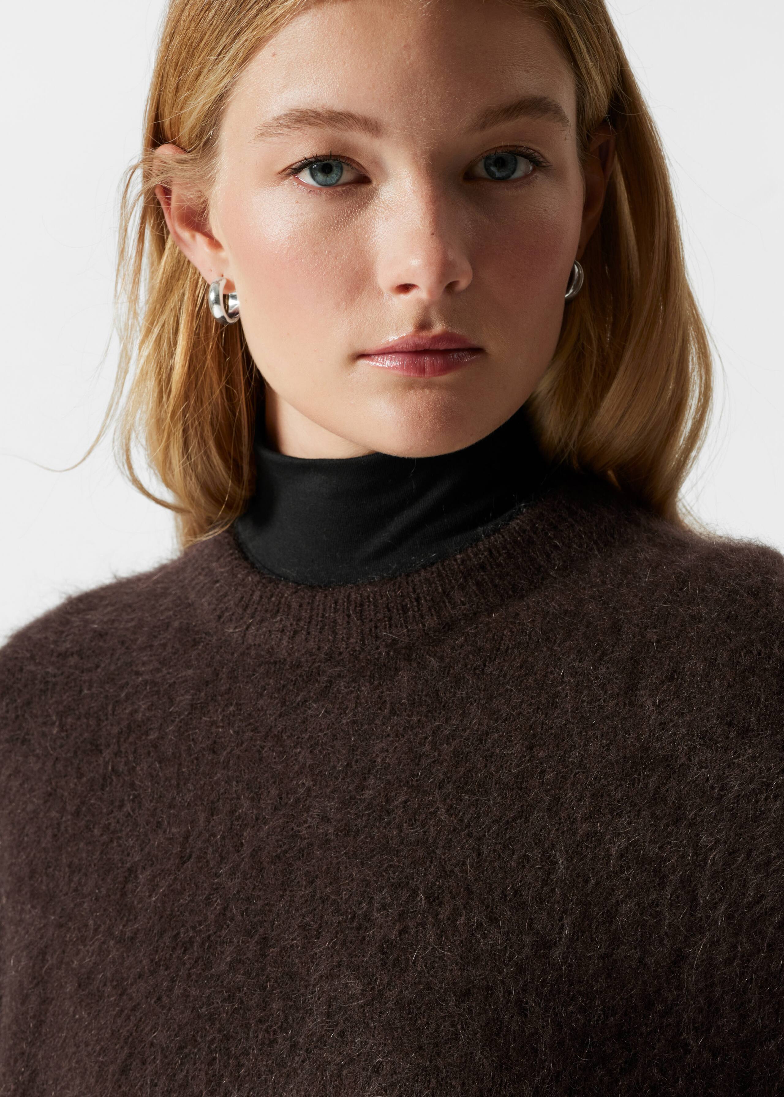 Jersey en mezcla de mohair - Beige - Lookbook