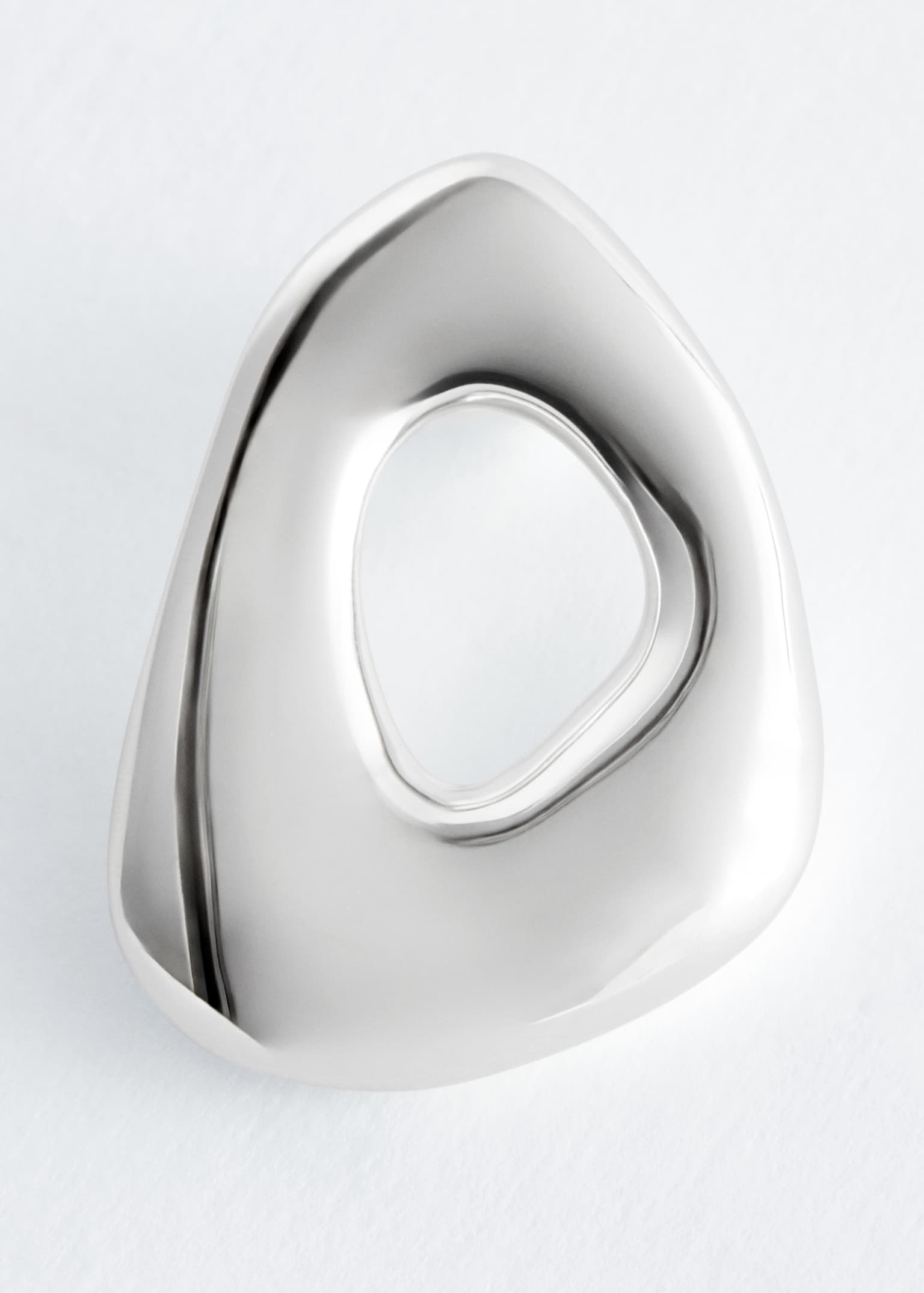 Orecchini scultorei chunky - Argento - 3