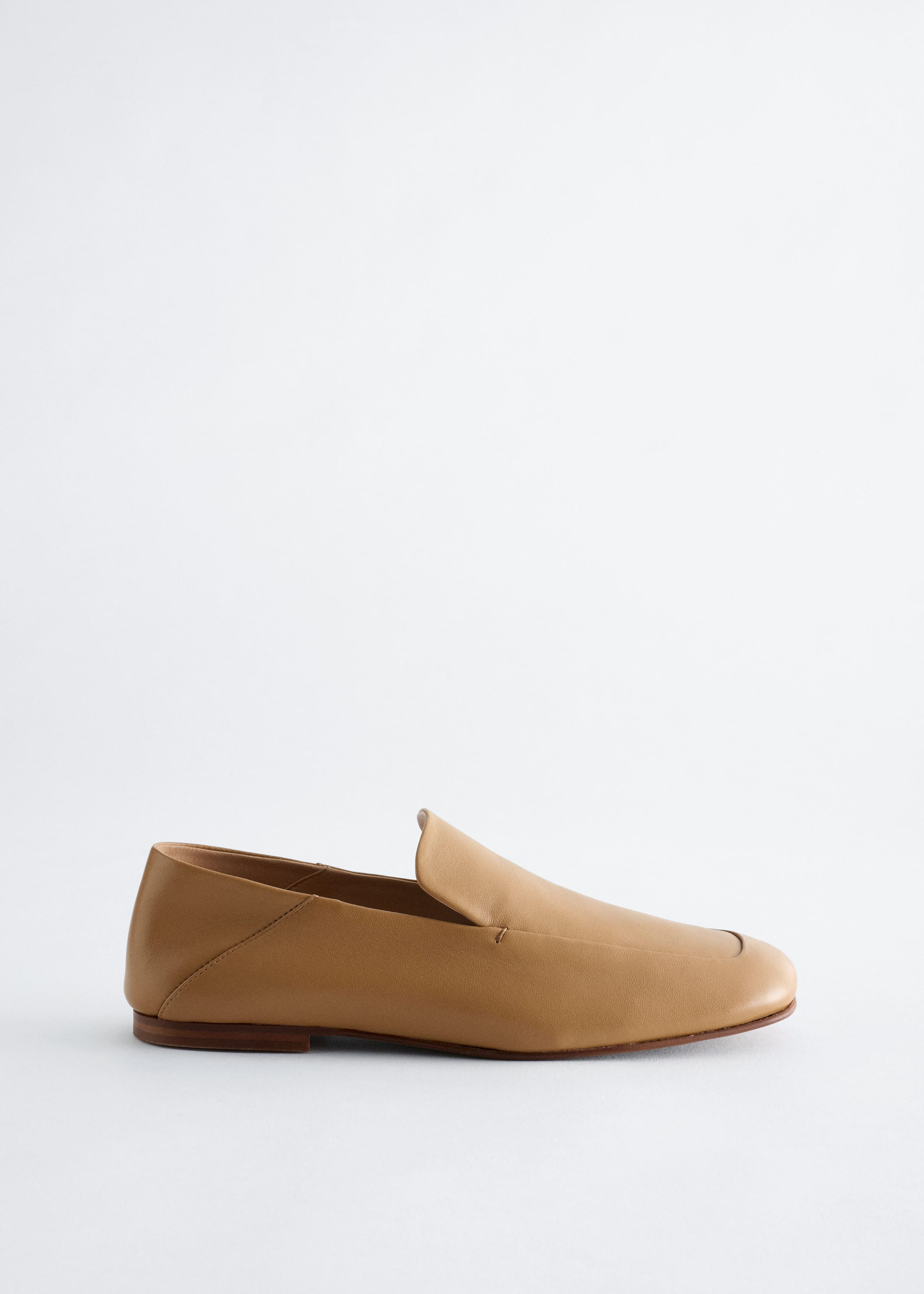 Loafers aus Leder - Beige - Stillleben