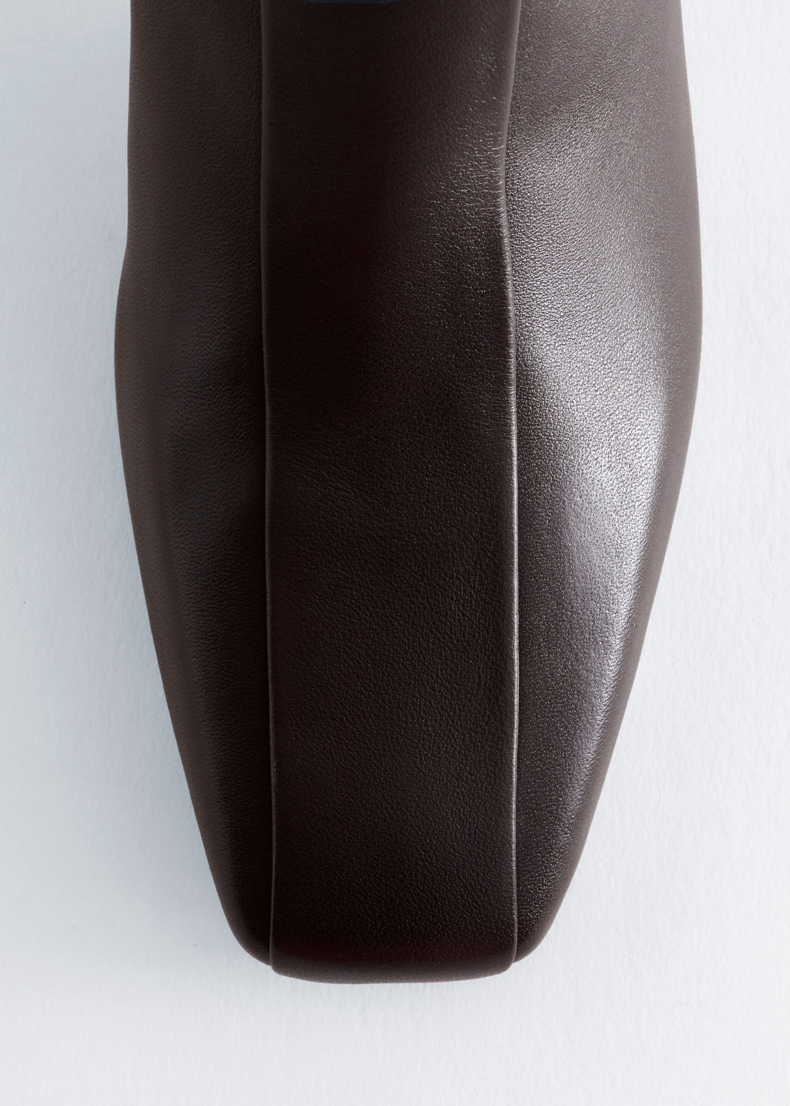 Knee-High Leather Boots - Dark Brown - Still Life
