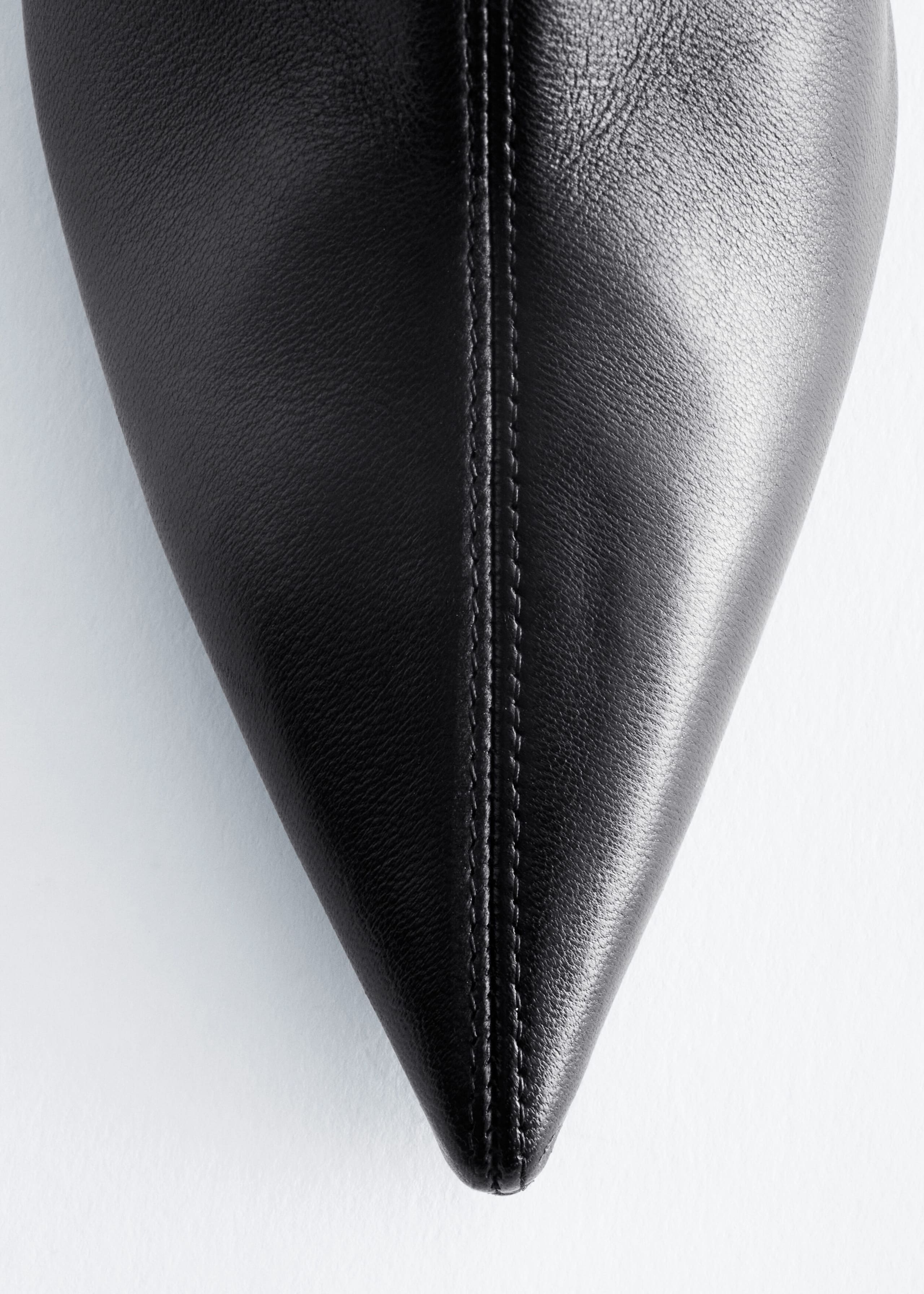Pointed Toe Leather Ankle Boots - {{variantName}} - Descriptive Detail