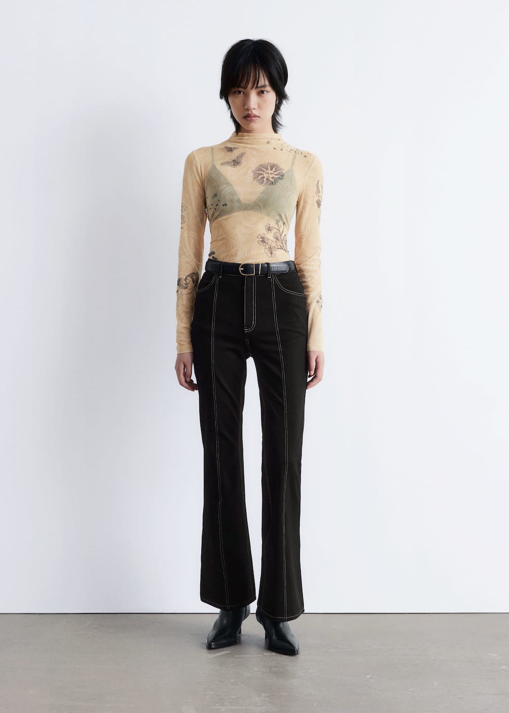 Image of Mock-Neck Top