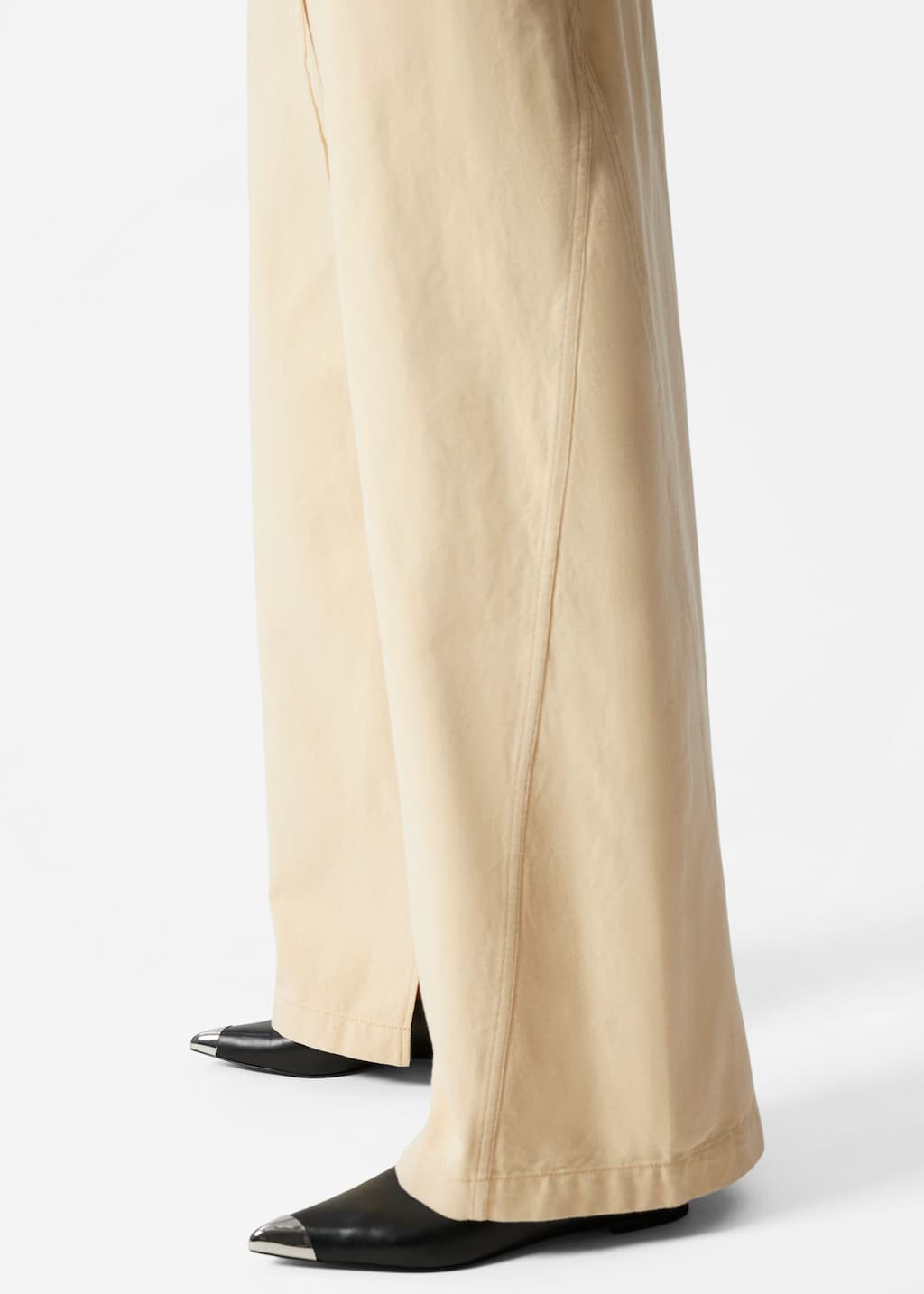 Image of Buckle-Belt Trousers