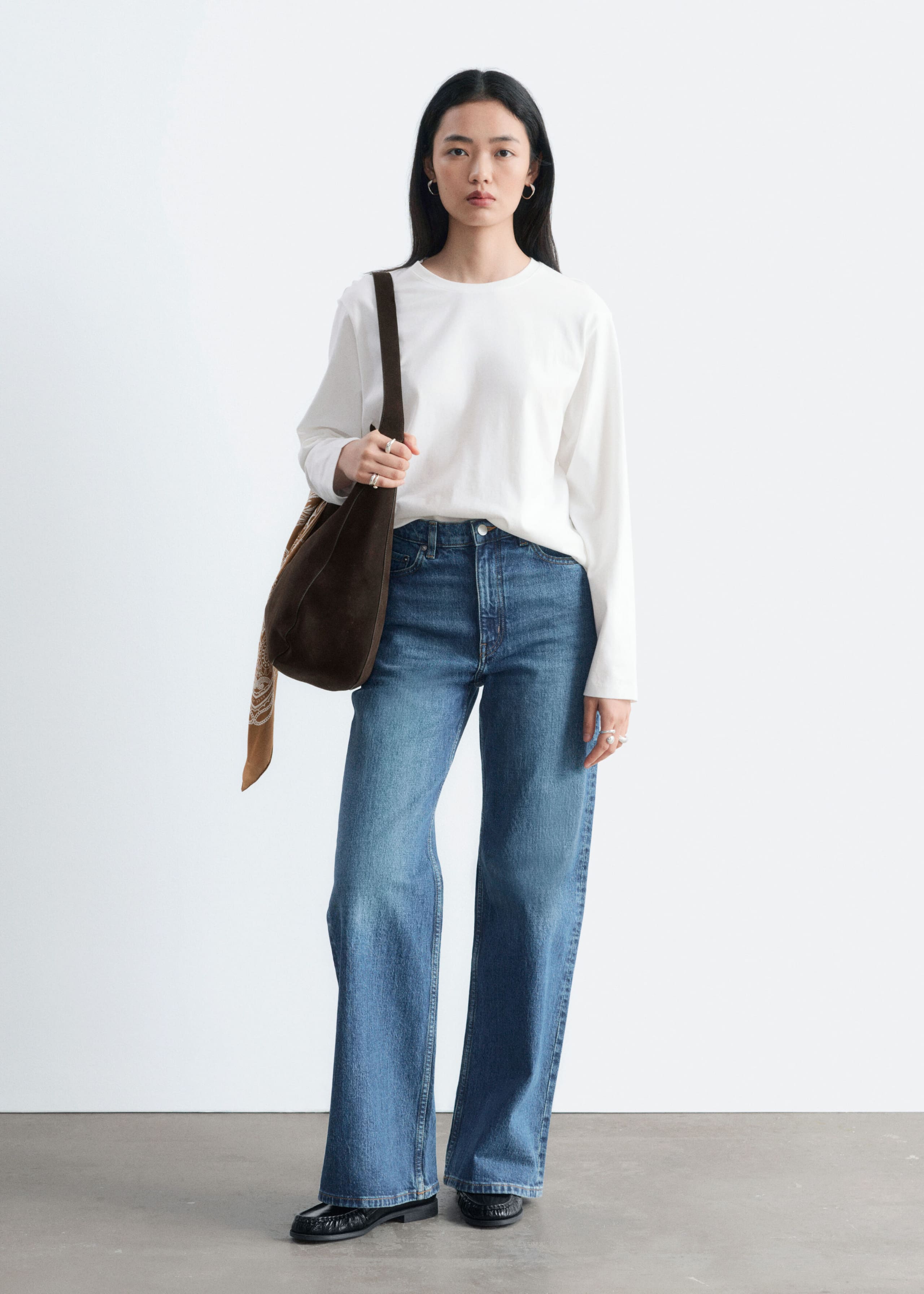 Cotton Jersey Top - White - Still Life