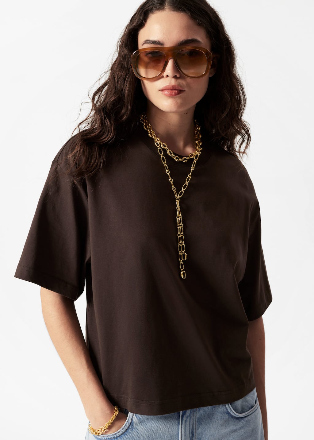 T-shirt structuré - Noir - Lookbook