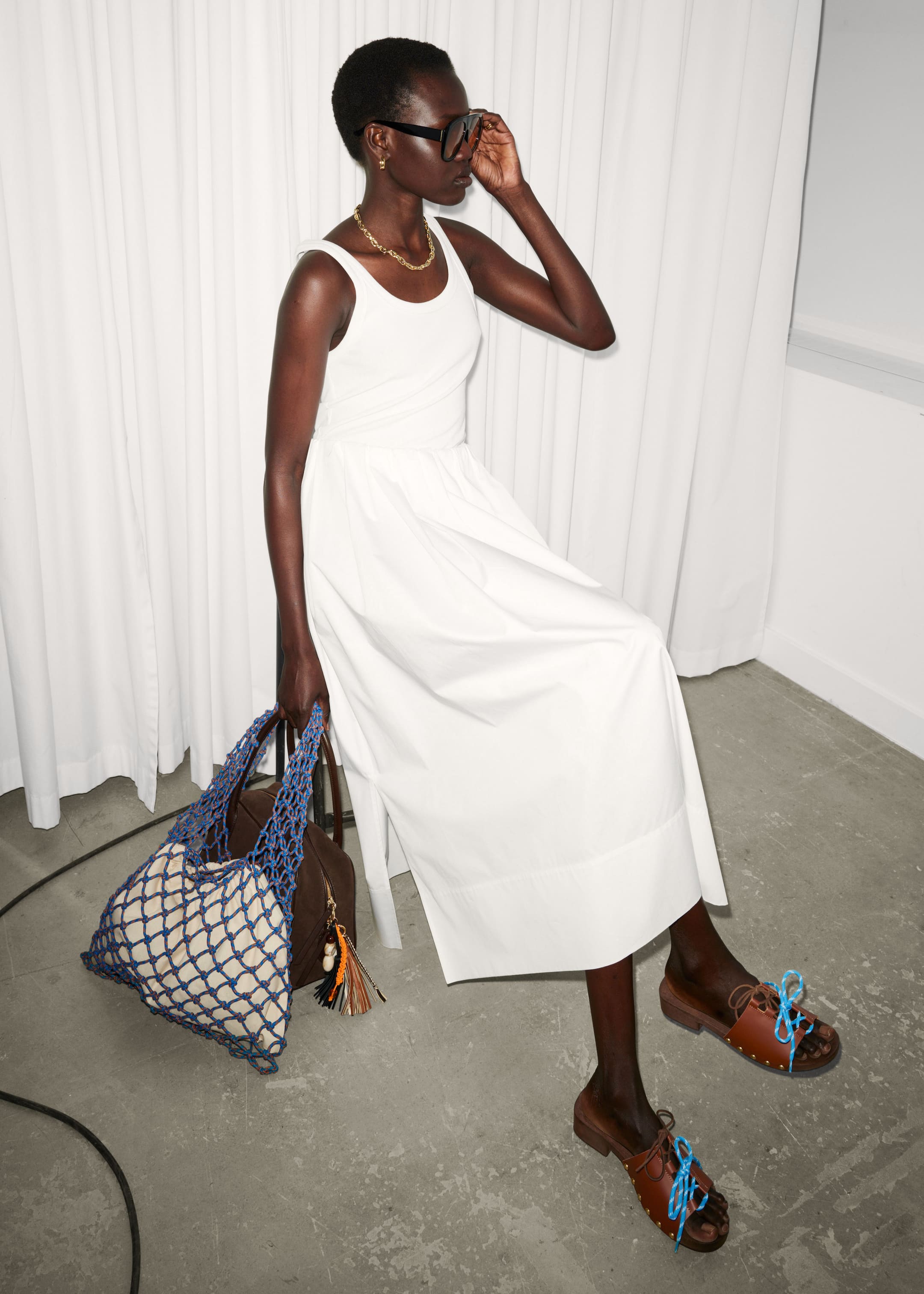 Agrandir l'image: Sandales en bois à lacets - Marron Clair - FEMME | H&M FR 1