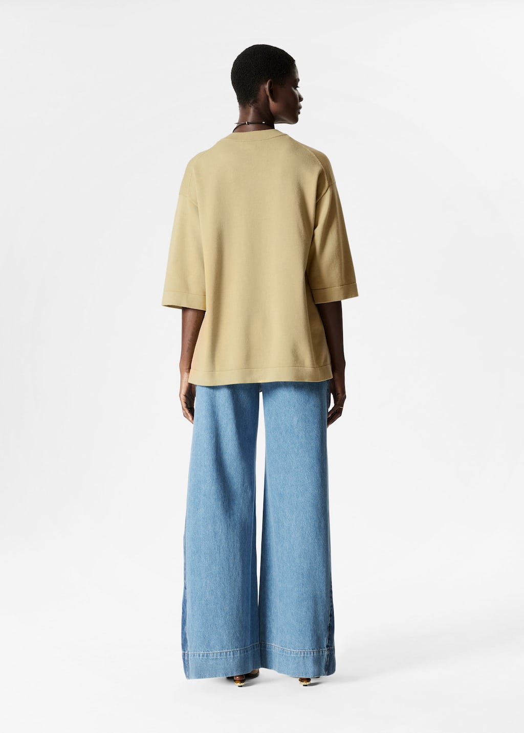 Image of T-shirt surdimensionné en maille