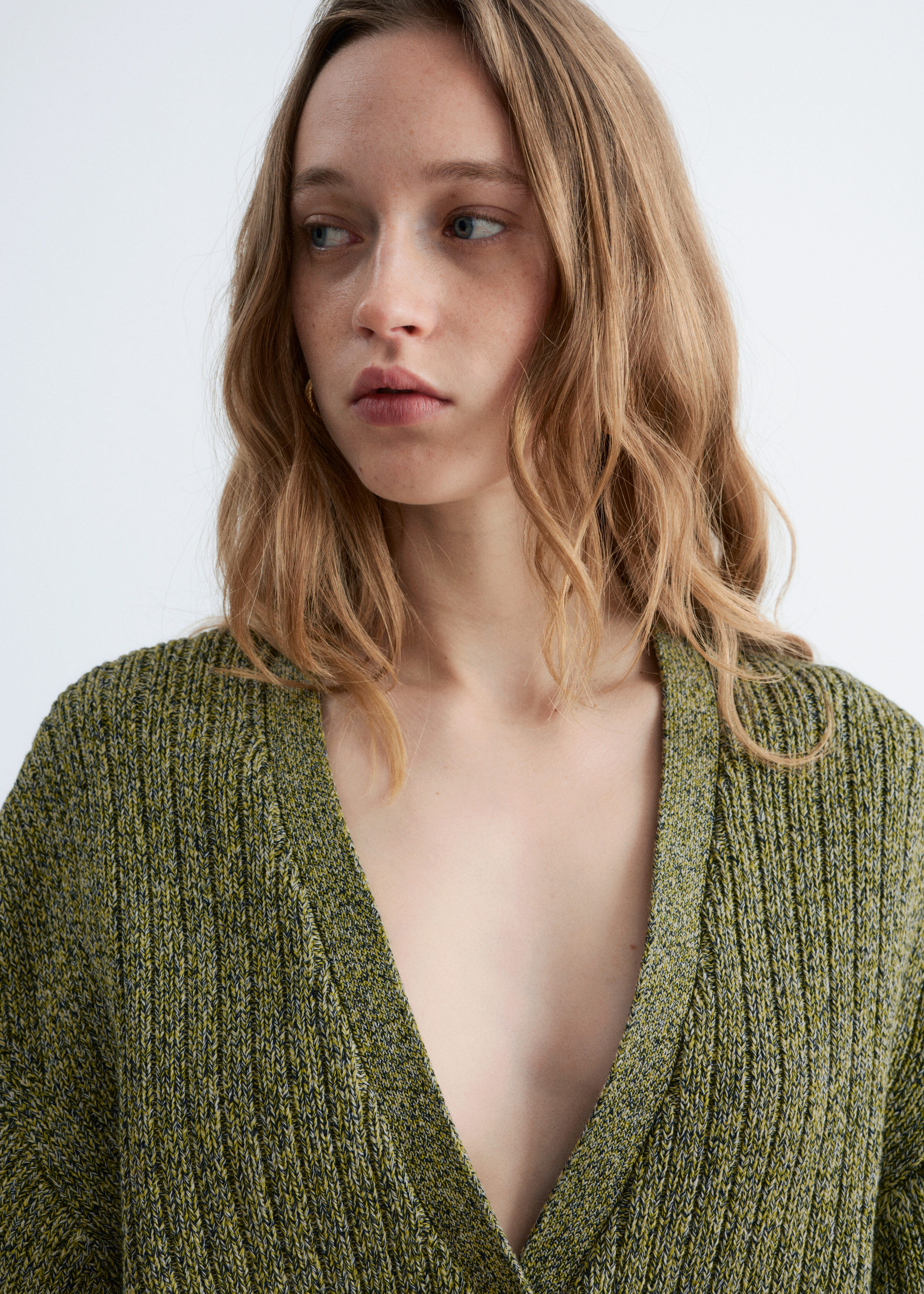 Rib-Knit Lurex Turtleneck - Dark Brown - & Other Stories US