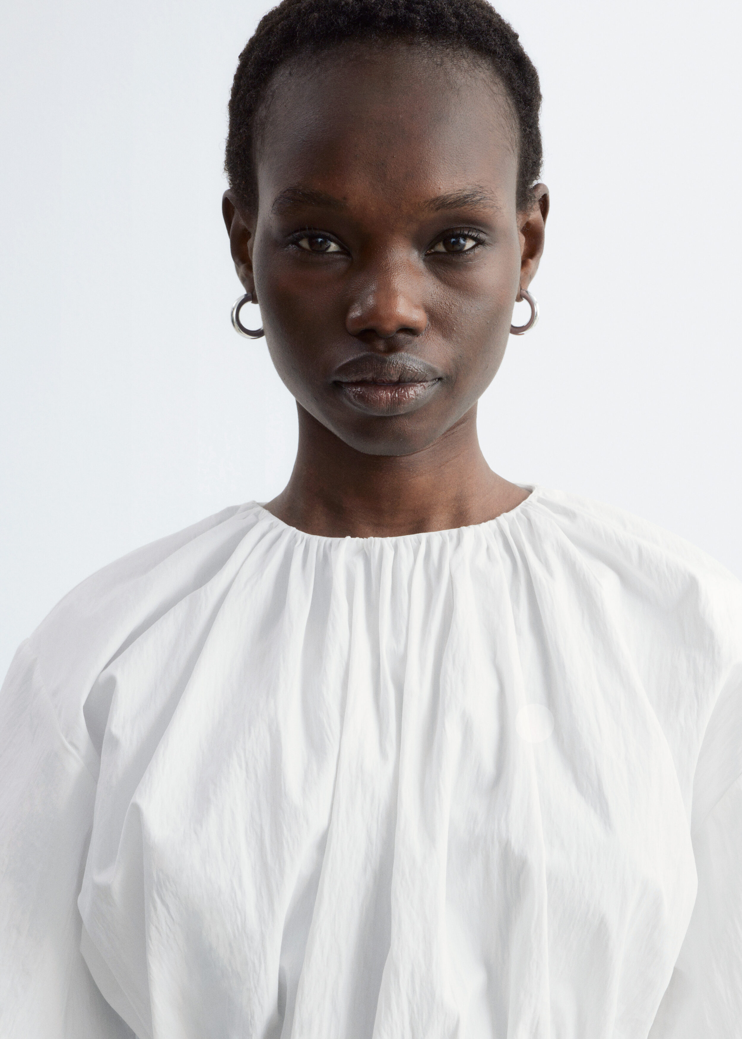 Drawstring Top - White - T-shirts - & Other Stories US