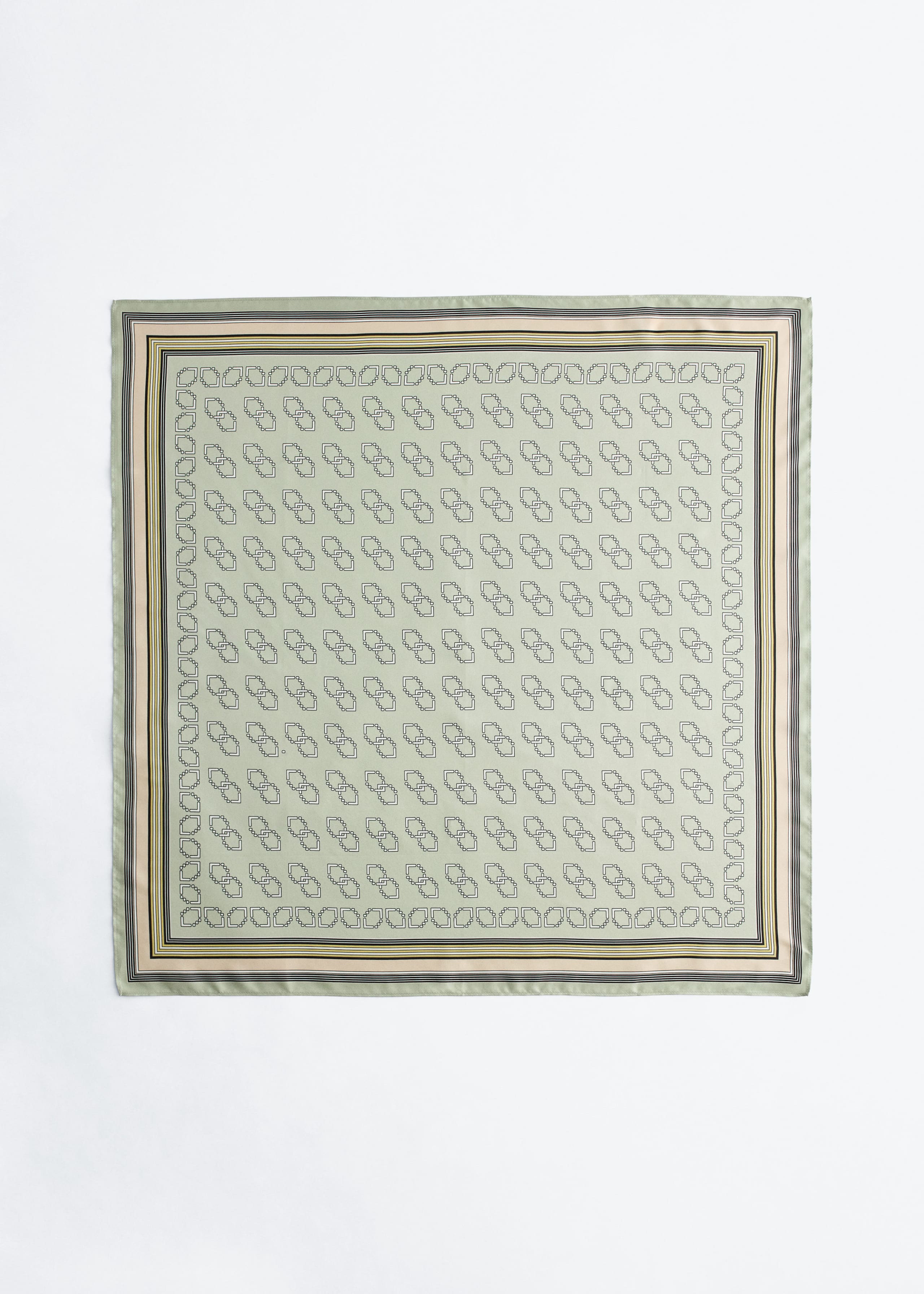 Image of Foulard in seta con stampa grafica