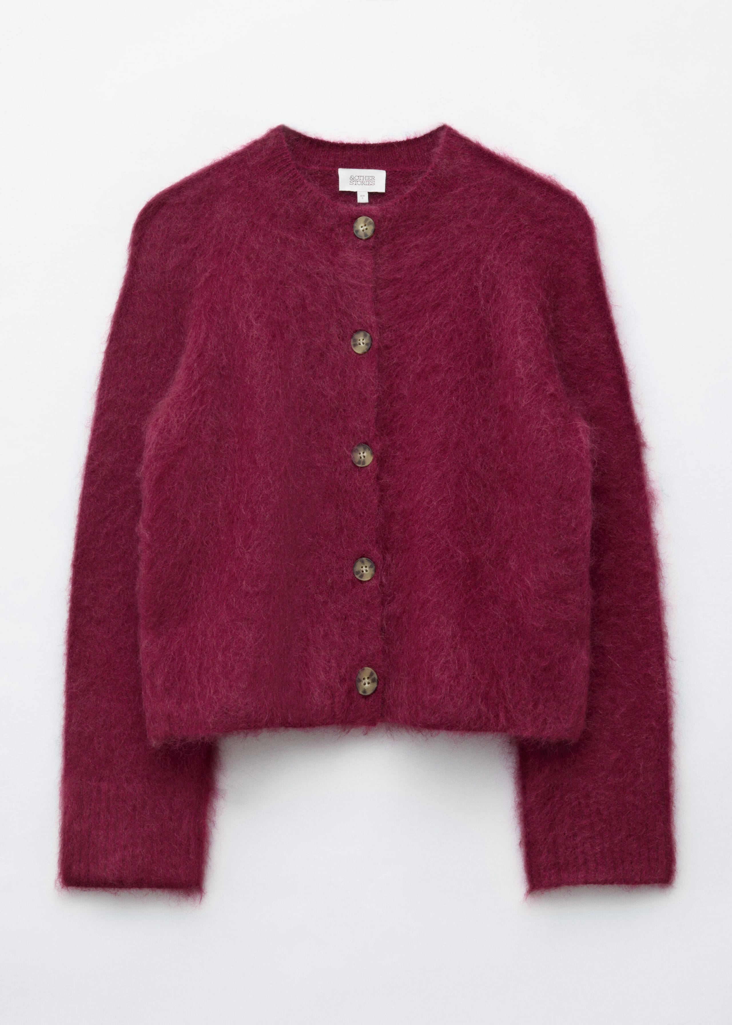 Mohair Blend Cardigan - Fuchsia - Still Life