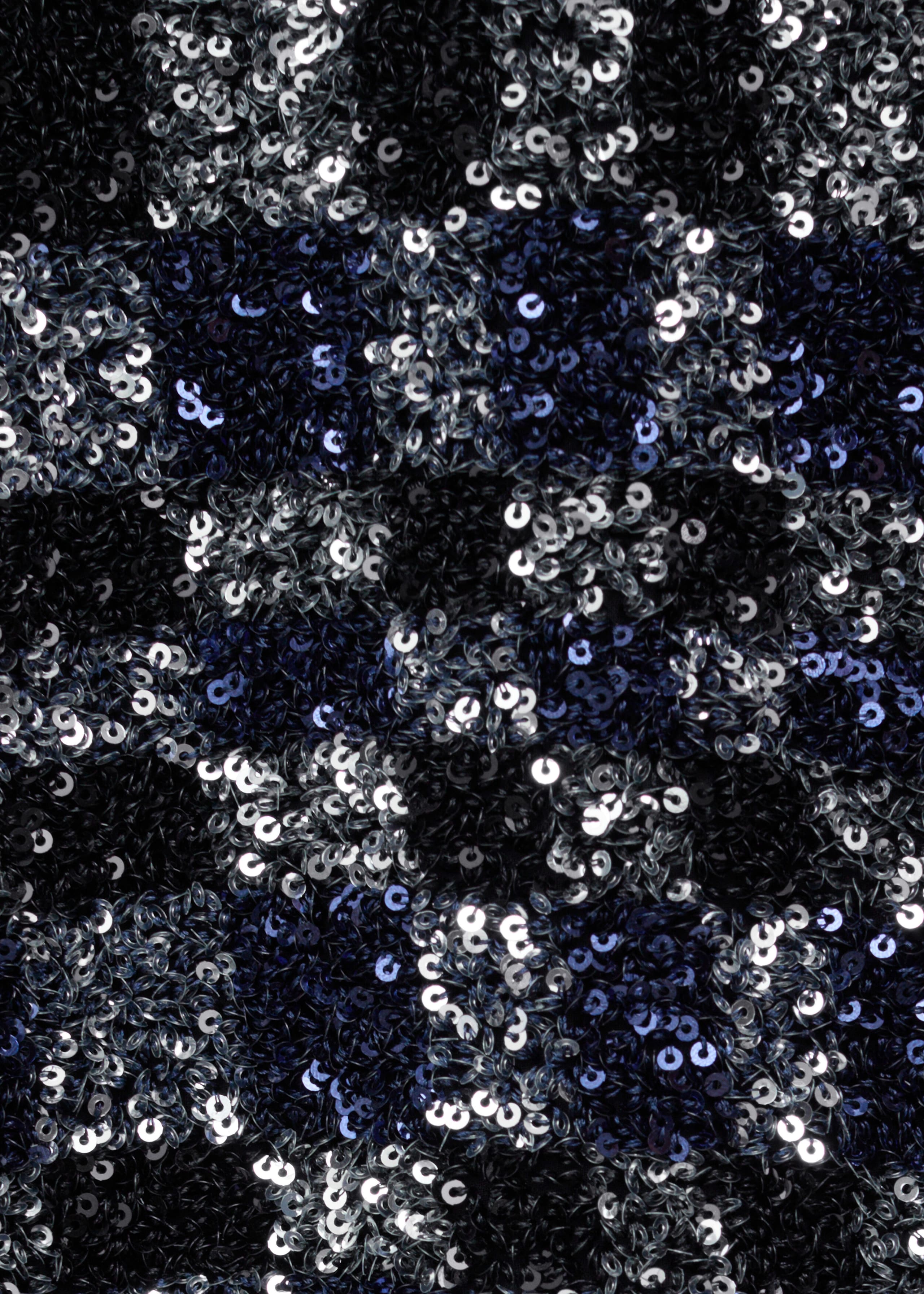 Mini Sequin Dress - Dark Blue/Silver - Lookbook