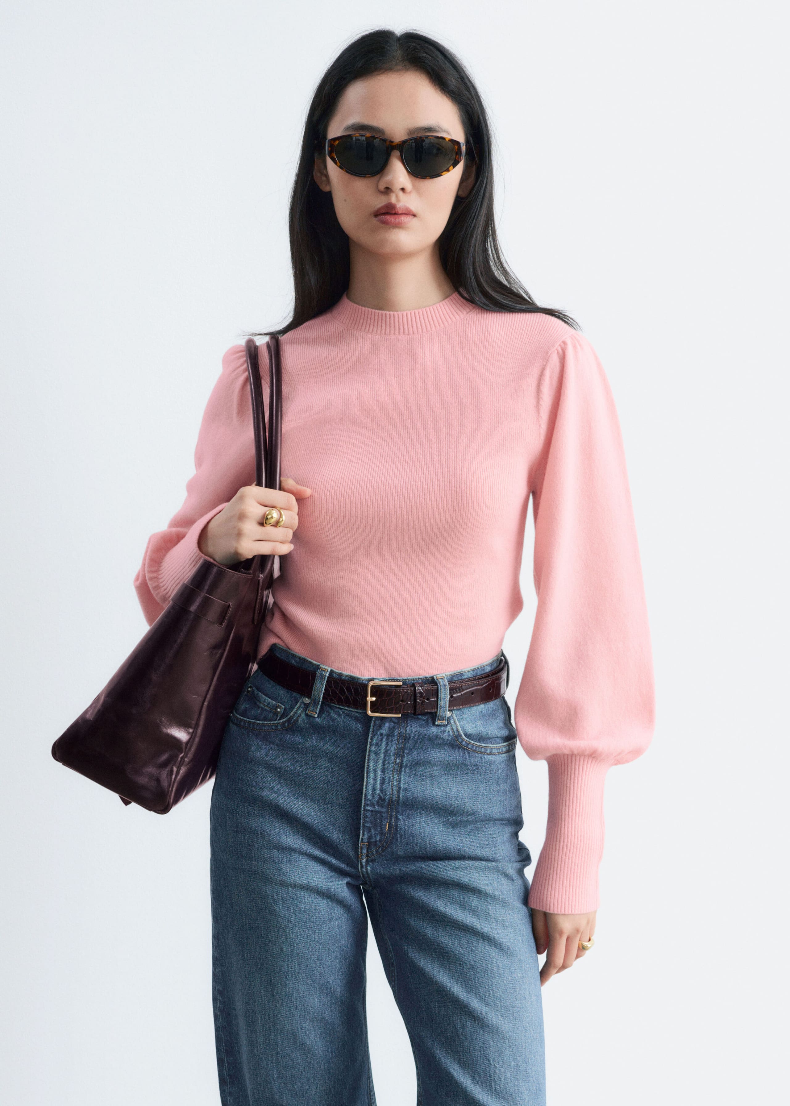Maglia in lana - Rosa - Lookbook