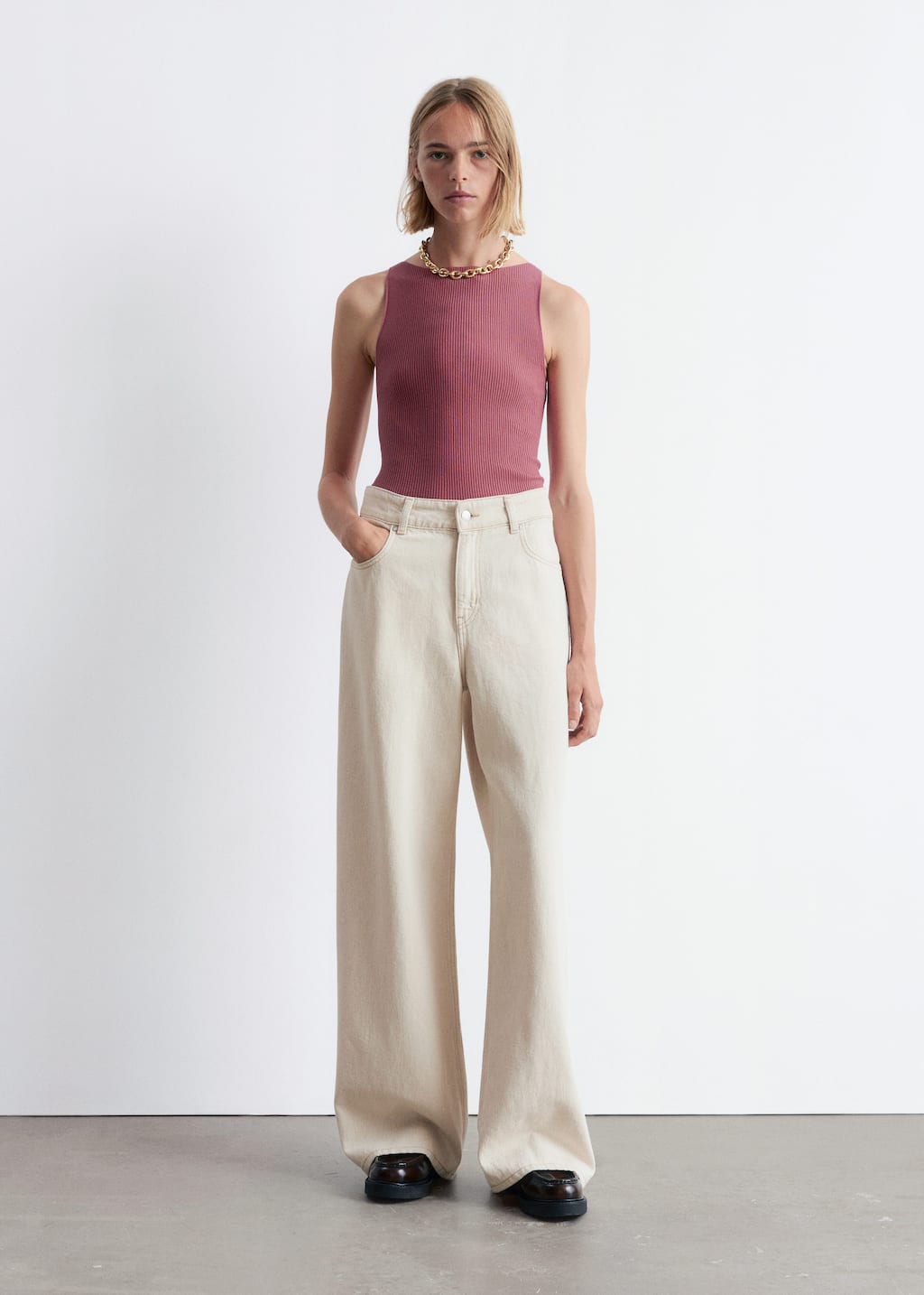 Image of Rib-Knit Tank Top